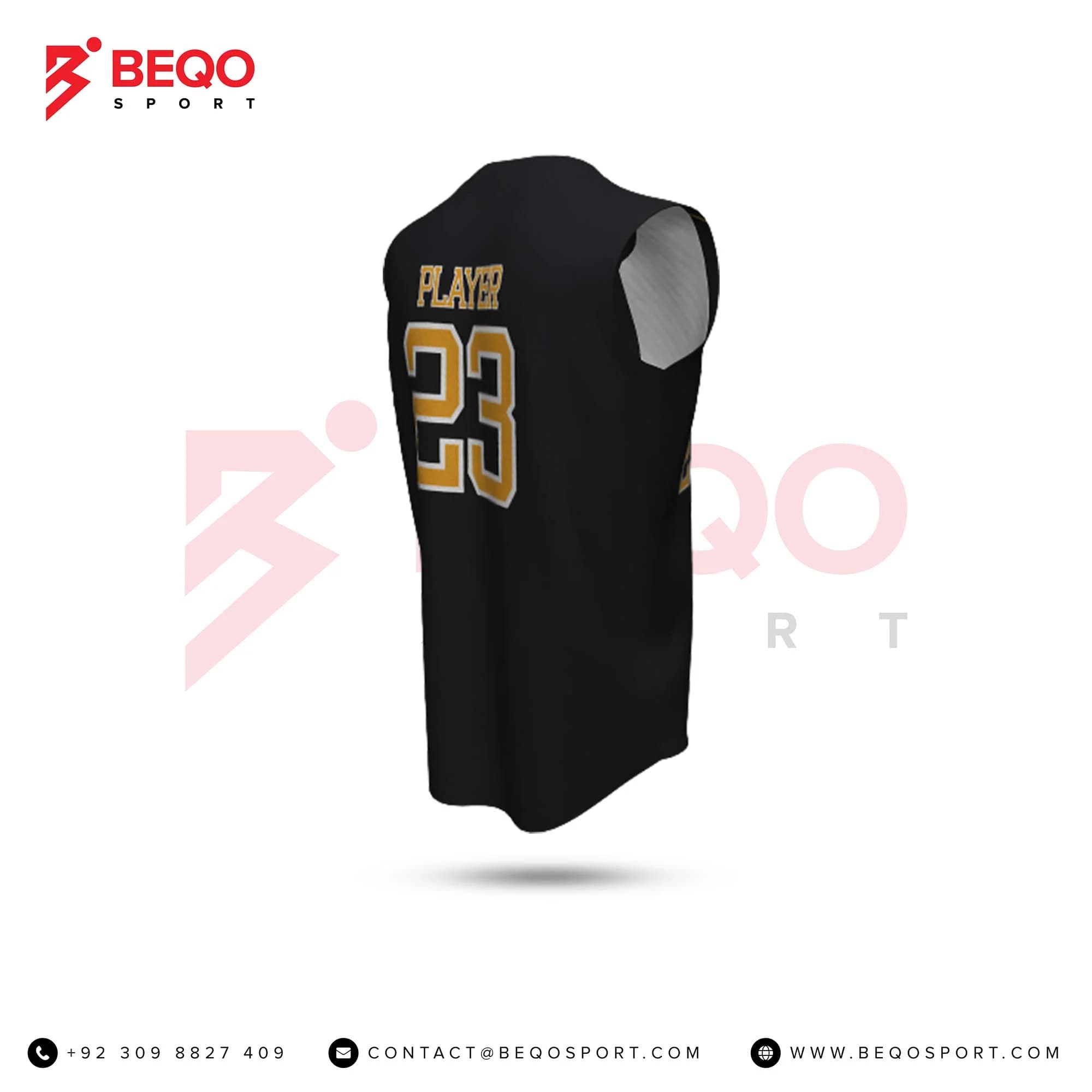 Black And Yellow Baseball Jersey view 2