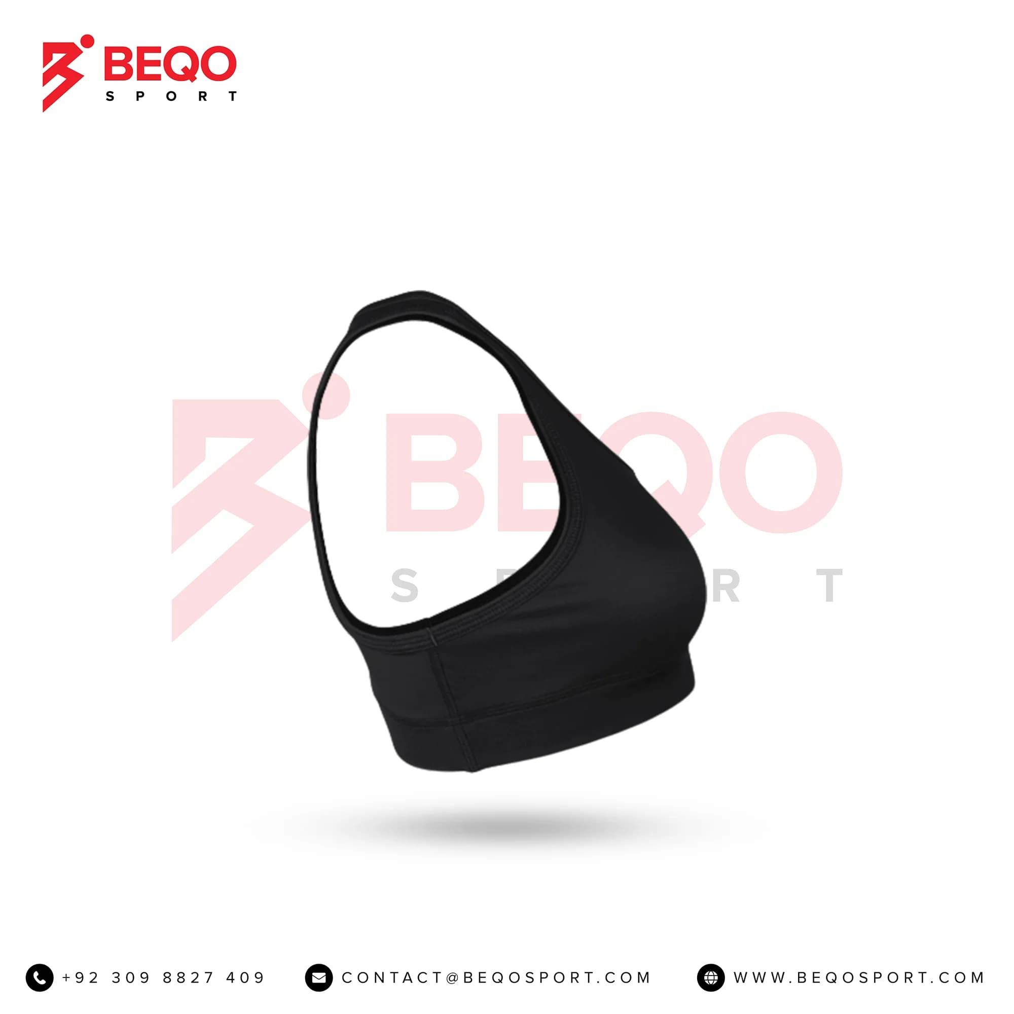 Black Cheer Sports Bra view 2