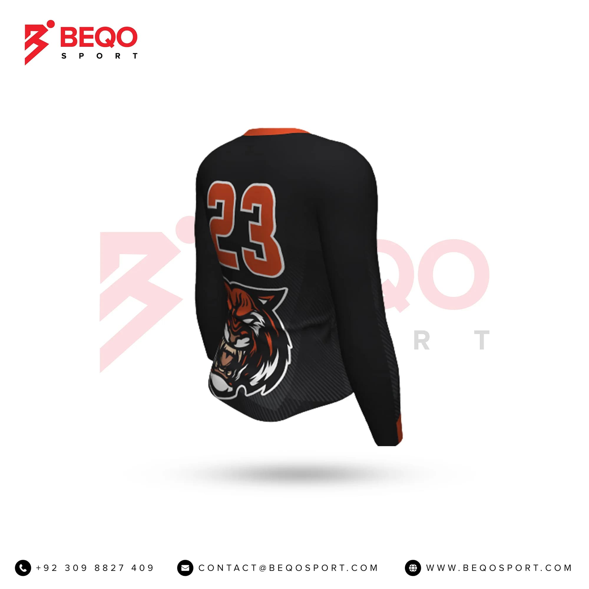 Black Volleyball Jersey view 2