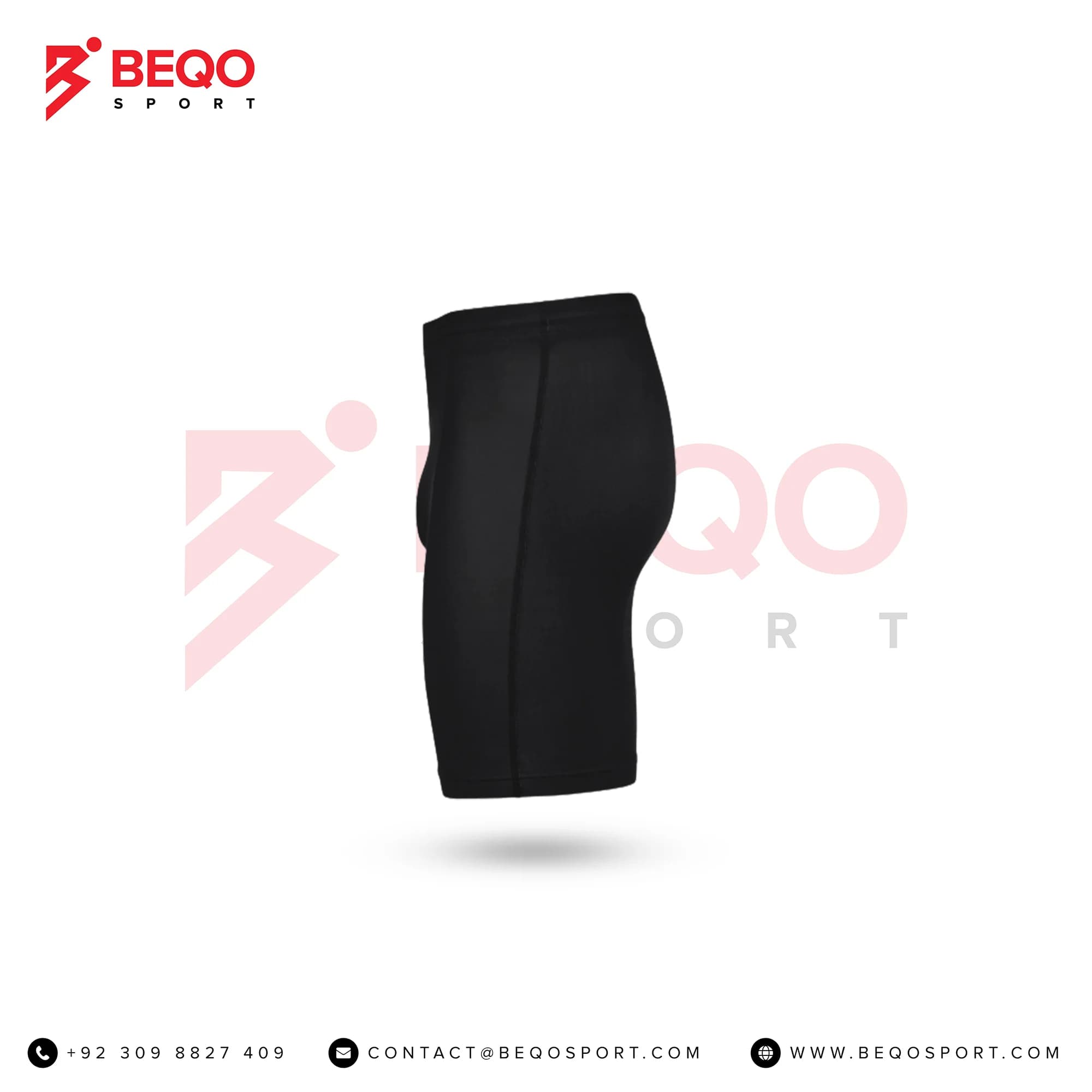 Black Wrestling Compression Shorts view 2