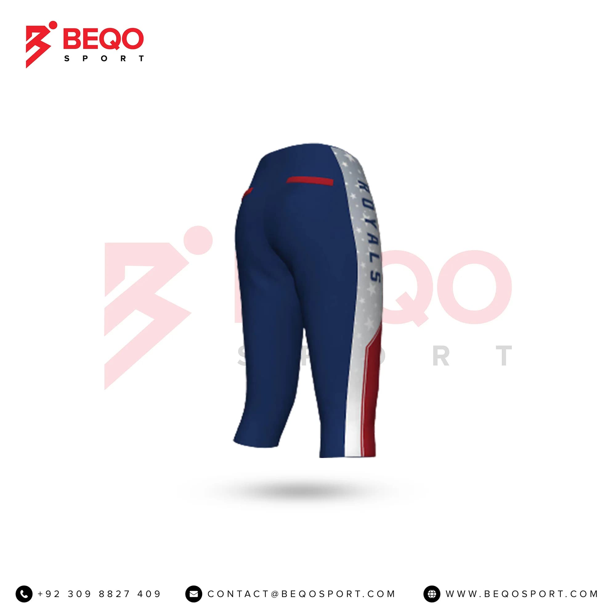 Blue Softball Pants view 2