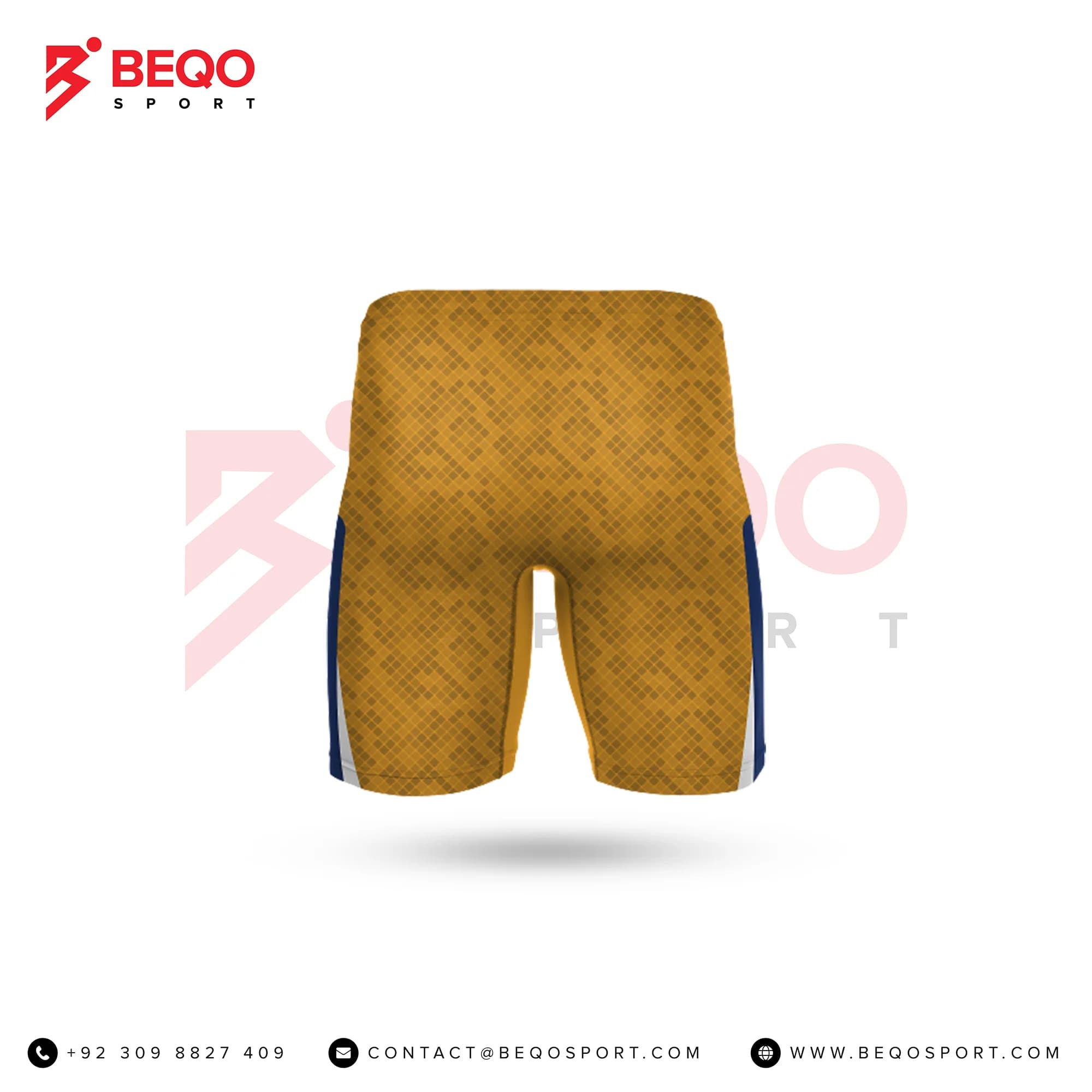 Golden Wrestling Compression Shorts view 2