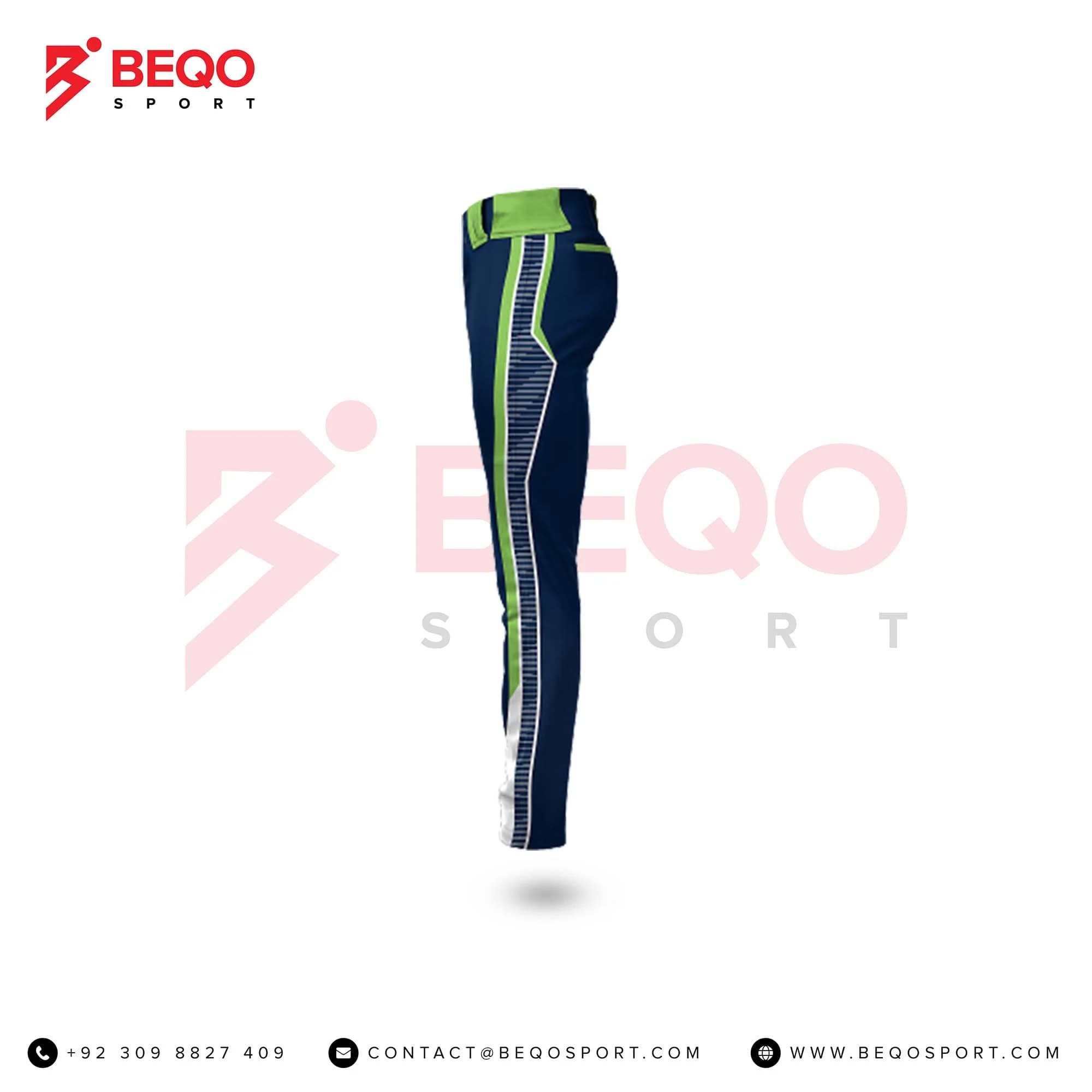 Lime Green and Blue Baseball Pants view 4