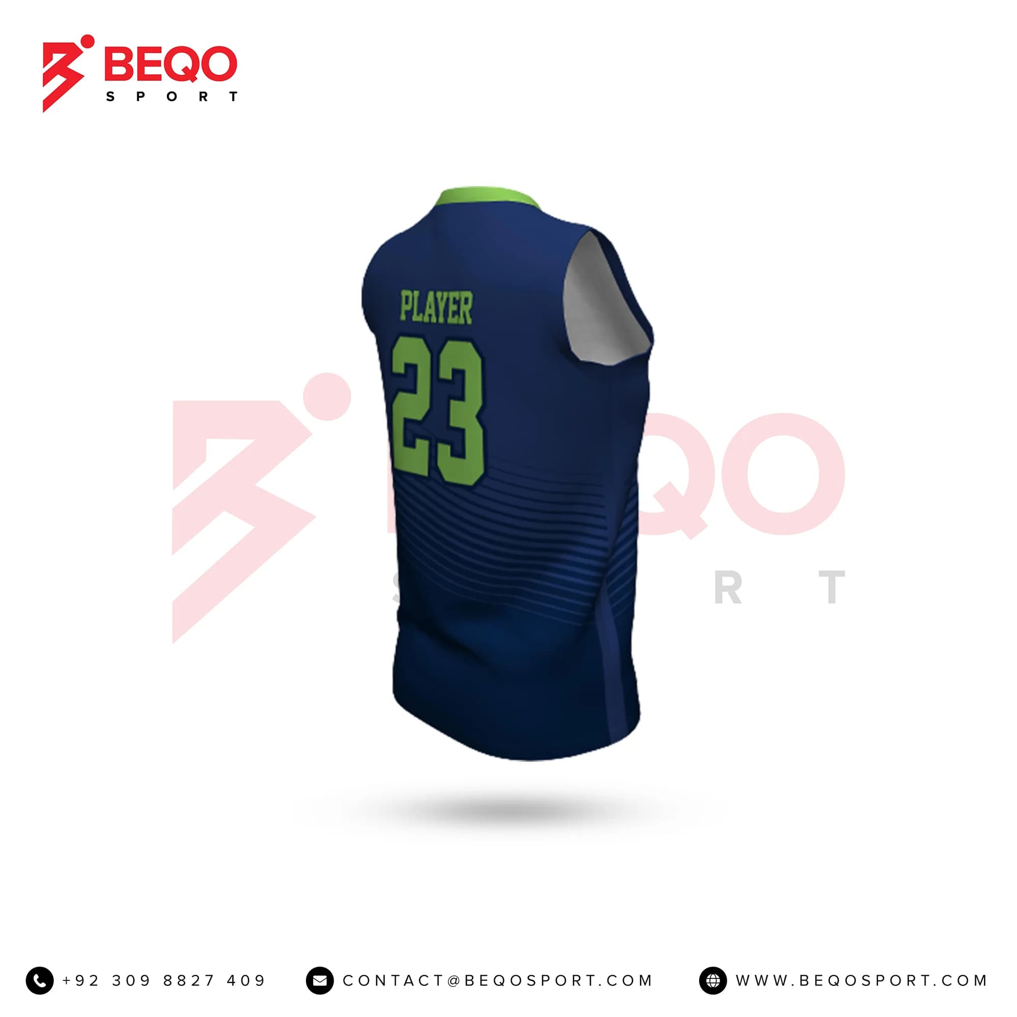 Navy Blue Softball Jersey view 2