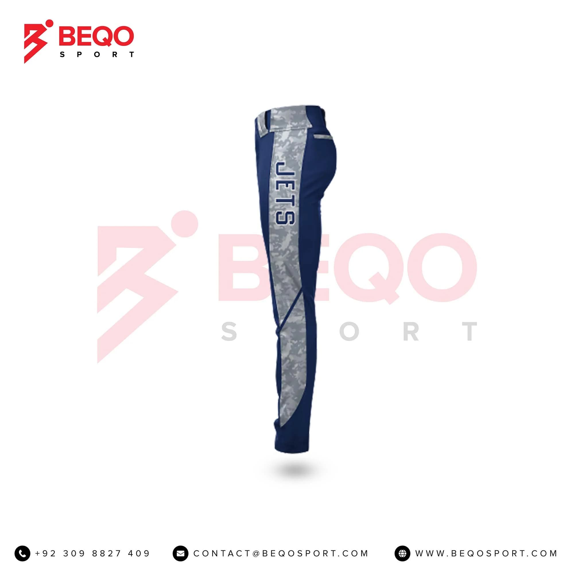 Navy and Grey Camo Baseball Pants view 4