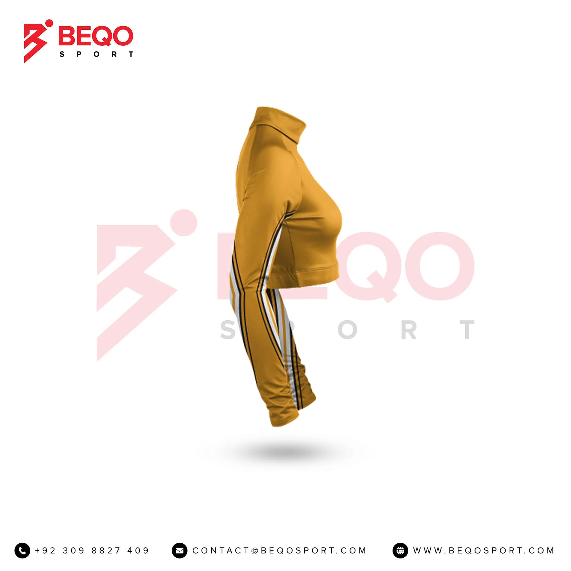 Yellow Cheer Mock Neck Bodyliner view 4