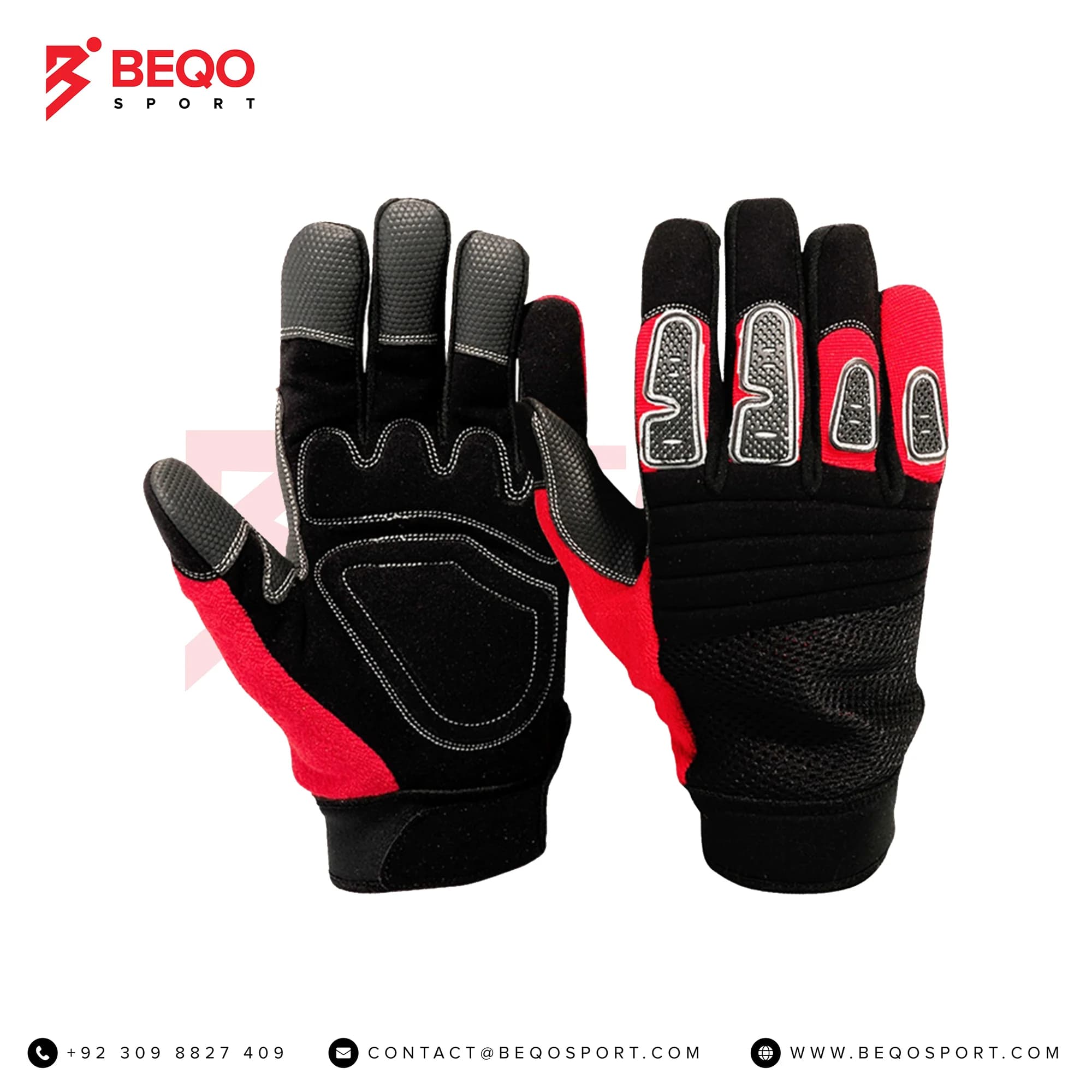 Black And Red Working Gloves