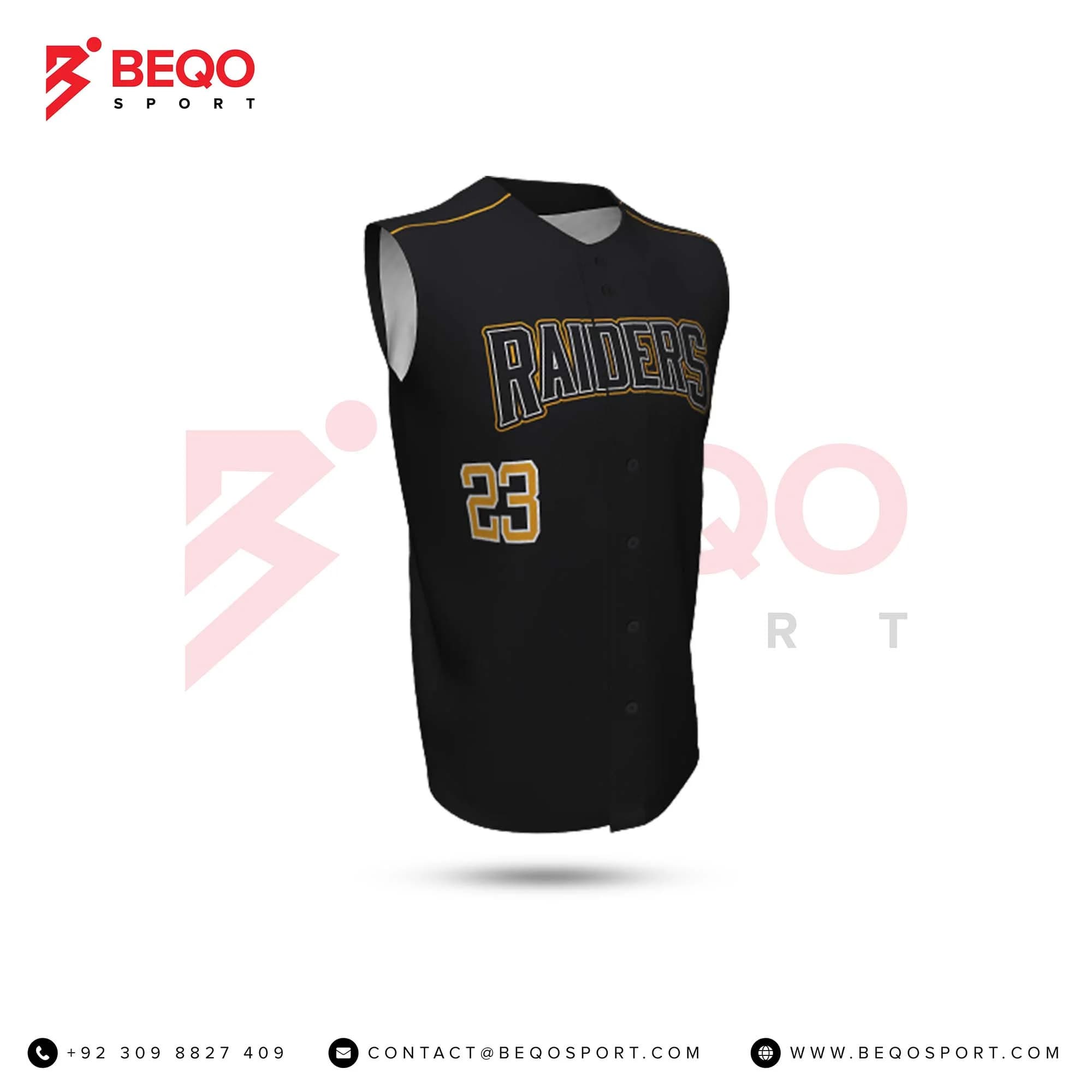 Black And Yellow Baseball Jersey