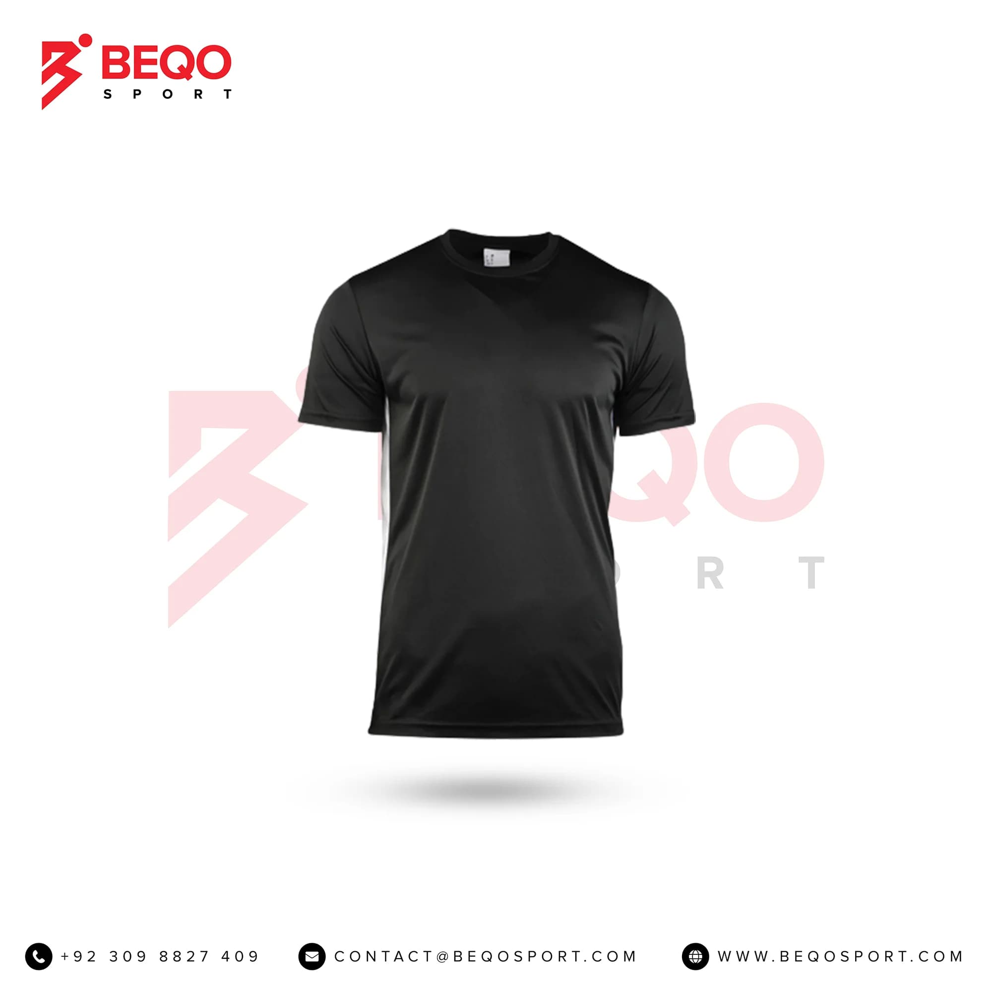 Black Athletic T Shirt
