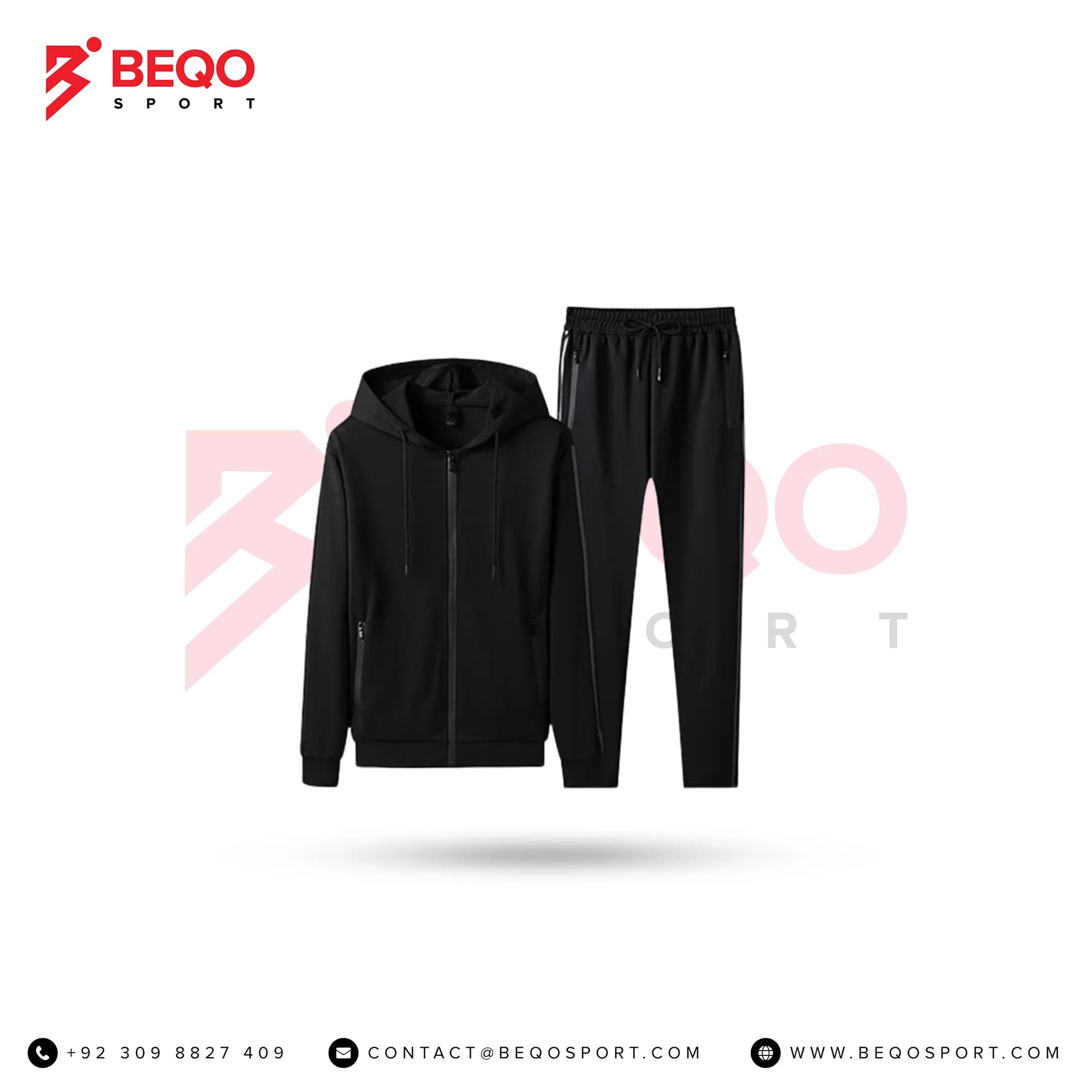 Black Athletic Tracksuit