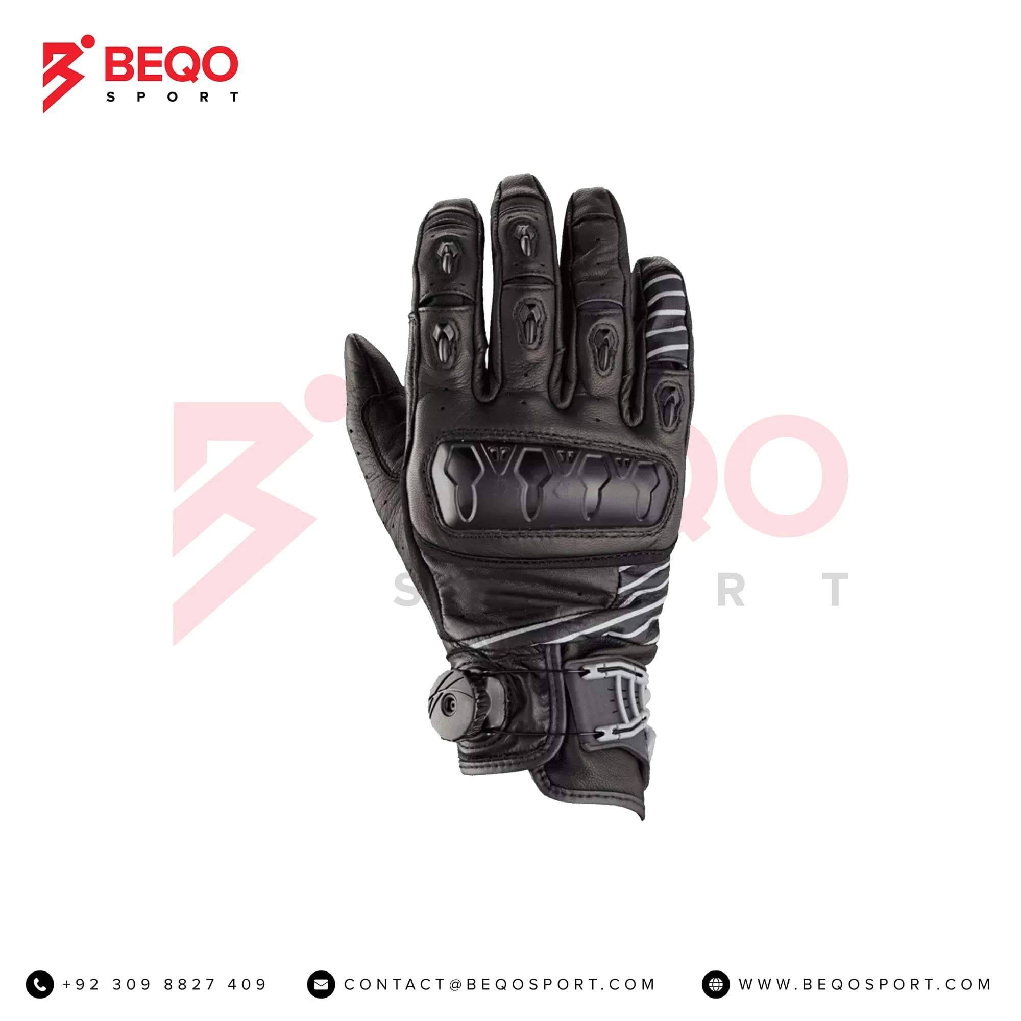 Black Motorbike Gloves