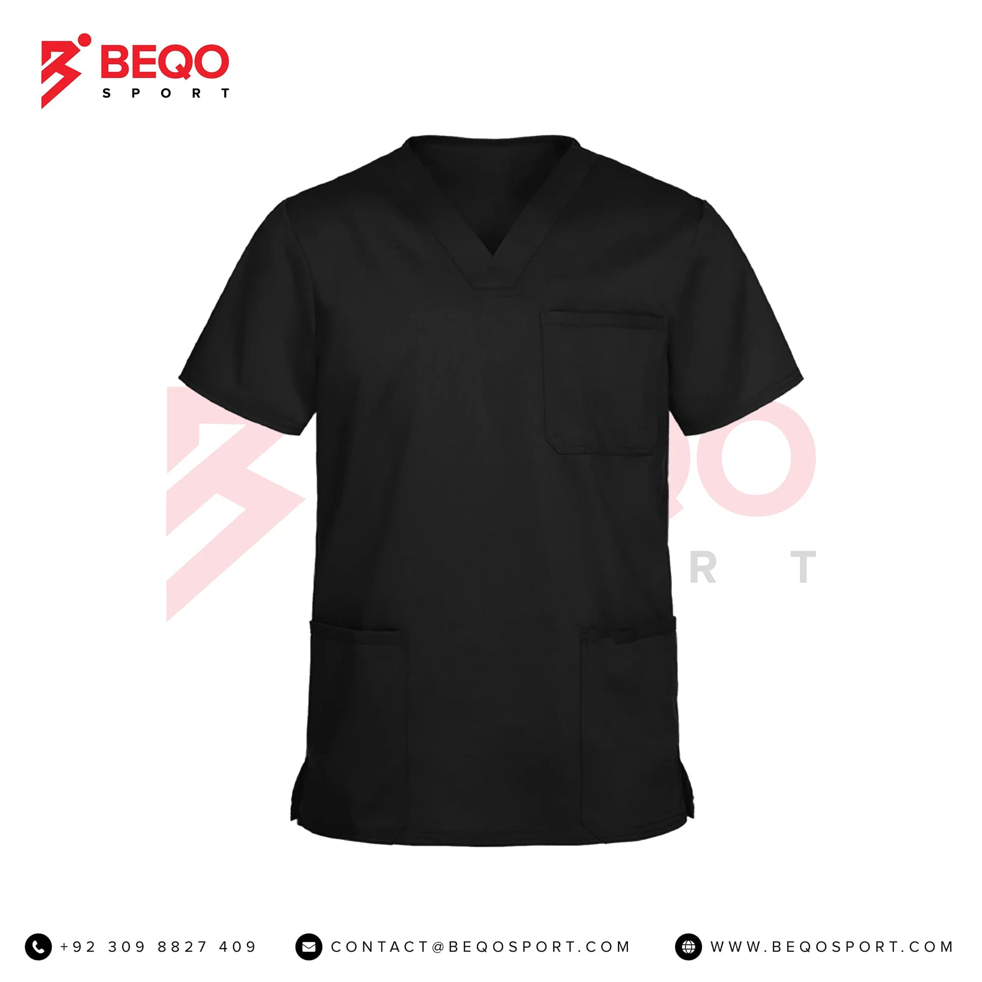 Black Scrub with Pockets