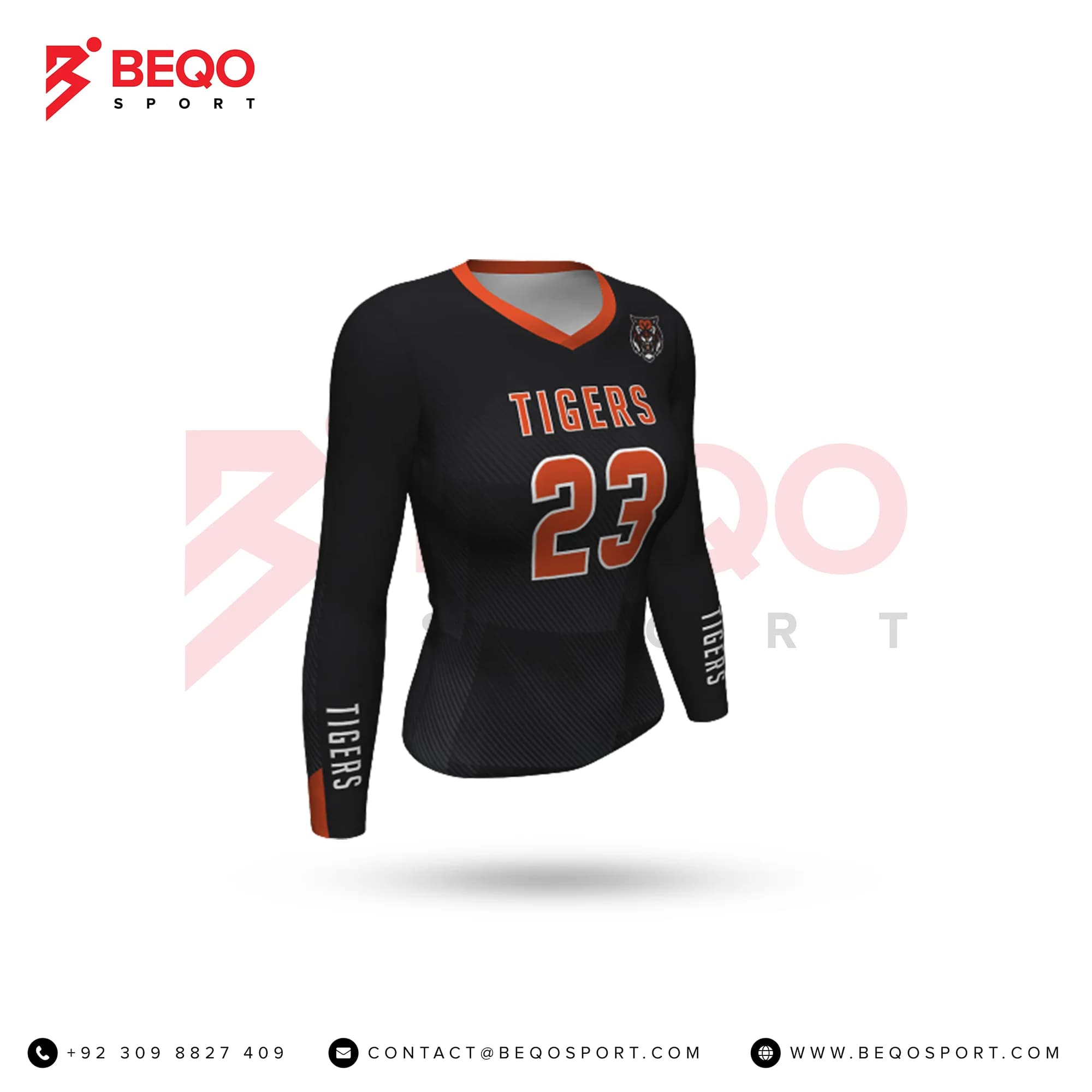 Black Volleyball Jersey