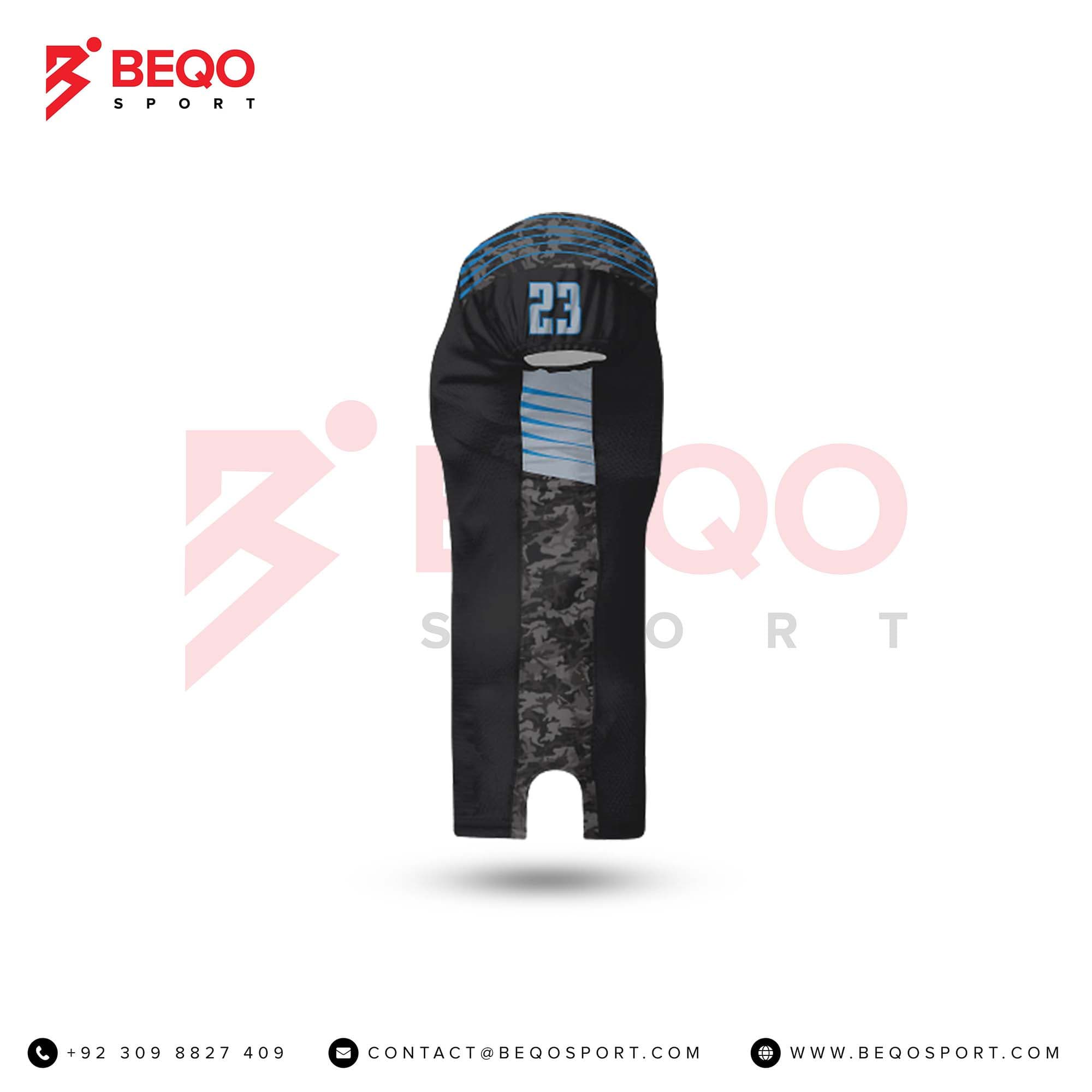 Black and Blue Football Jersey view 4
