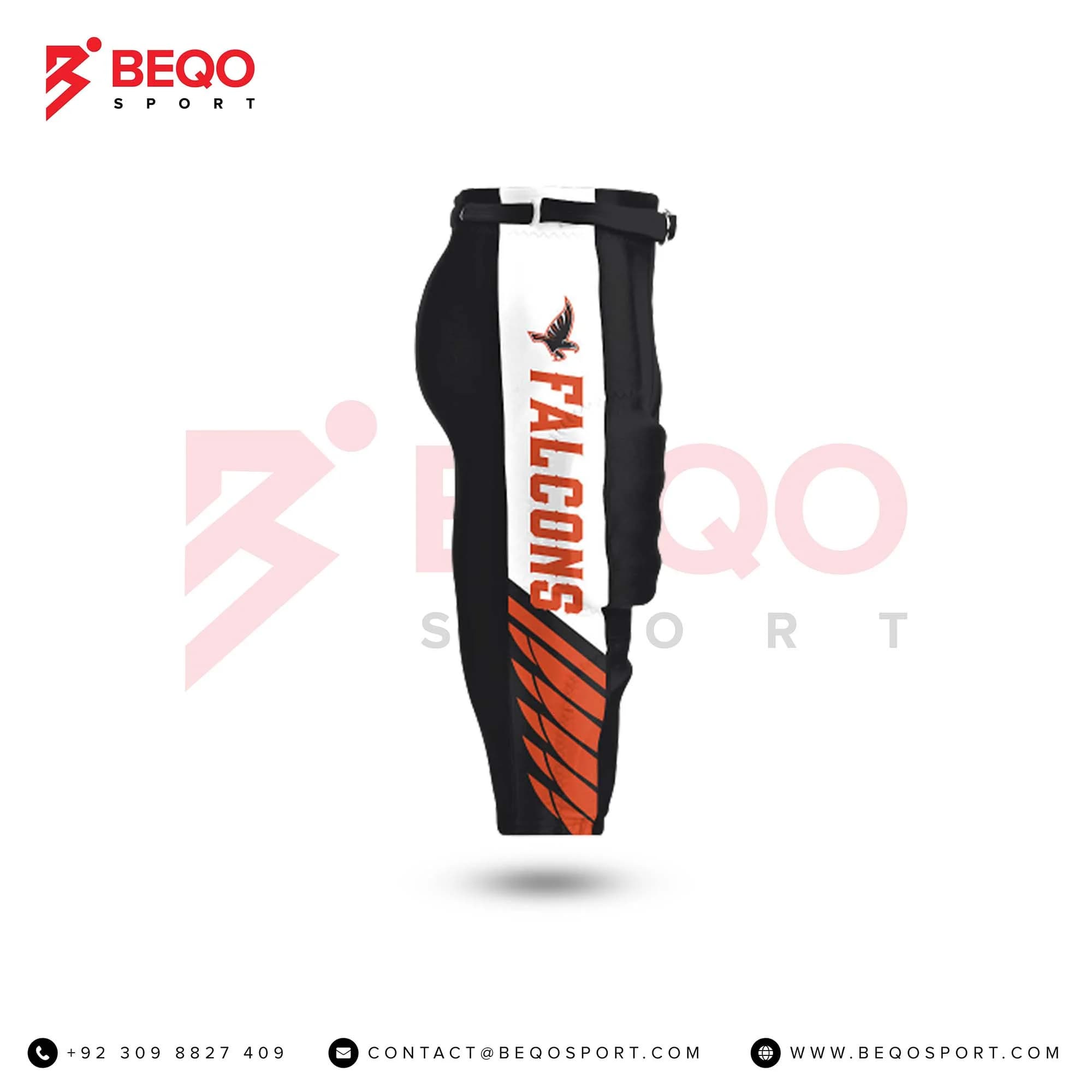 Black and Red American Football Pants