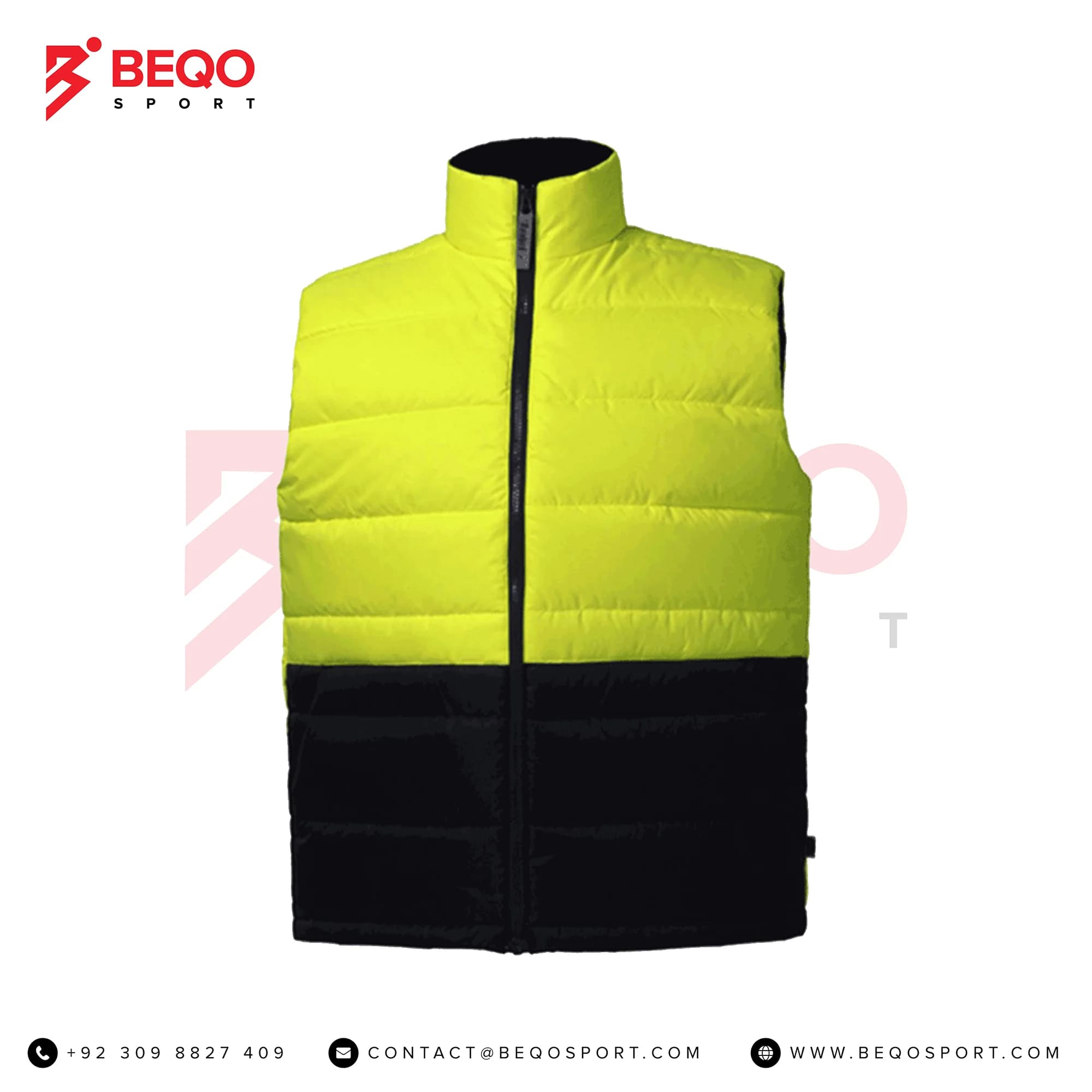Black and Yellow Insulated Vest
