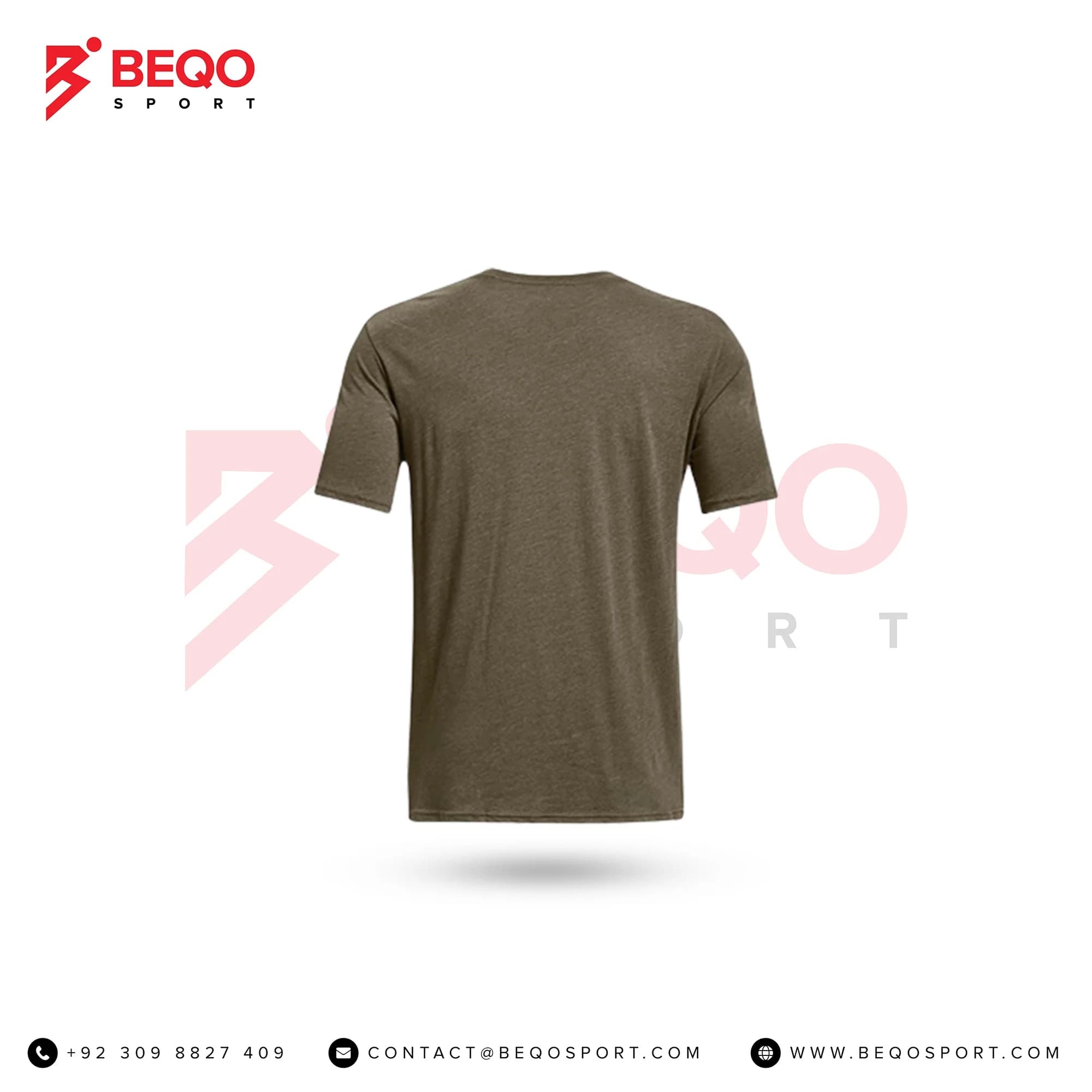 Brown Workout T Shirt view 2