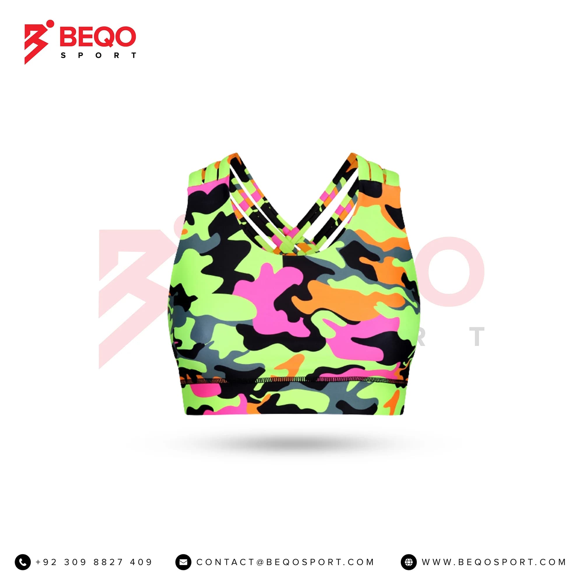 Fruit Salad Camo Sports Bras