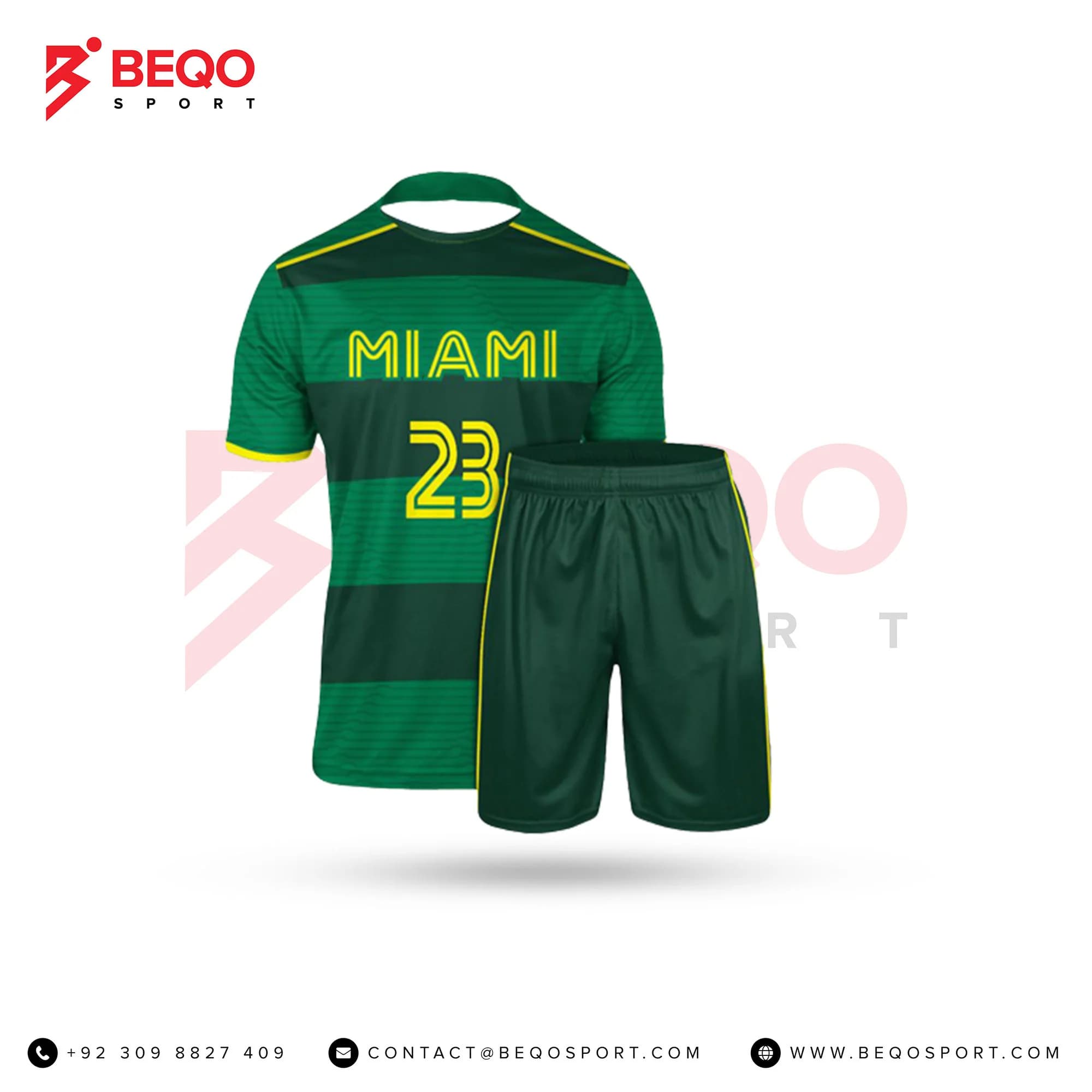 Green Linning Soccer Uniforms