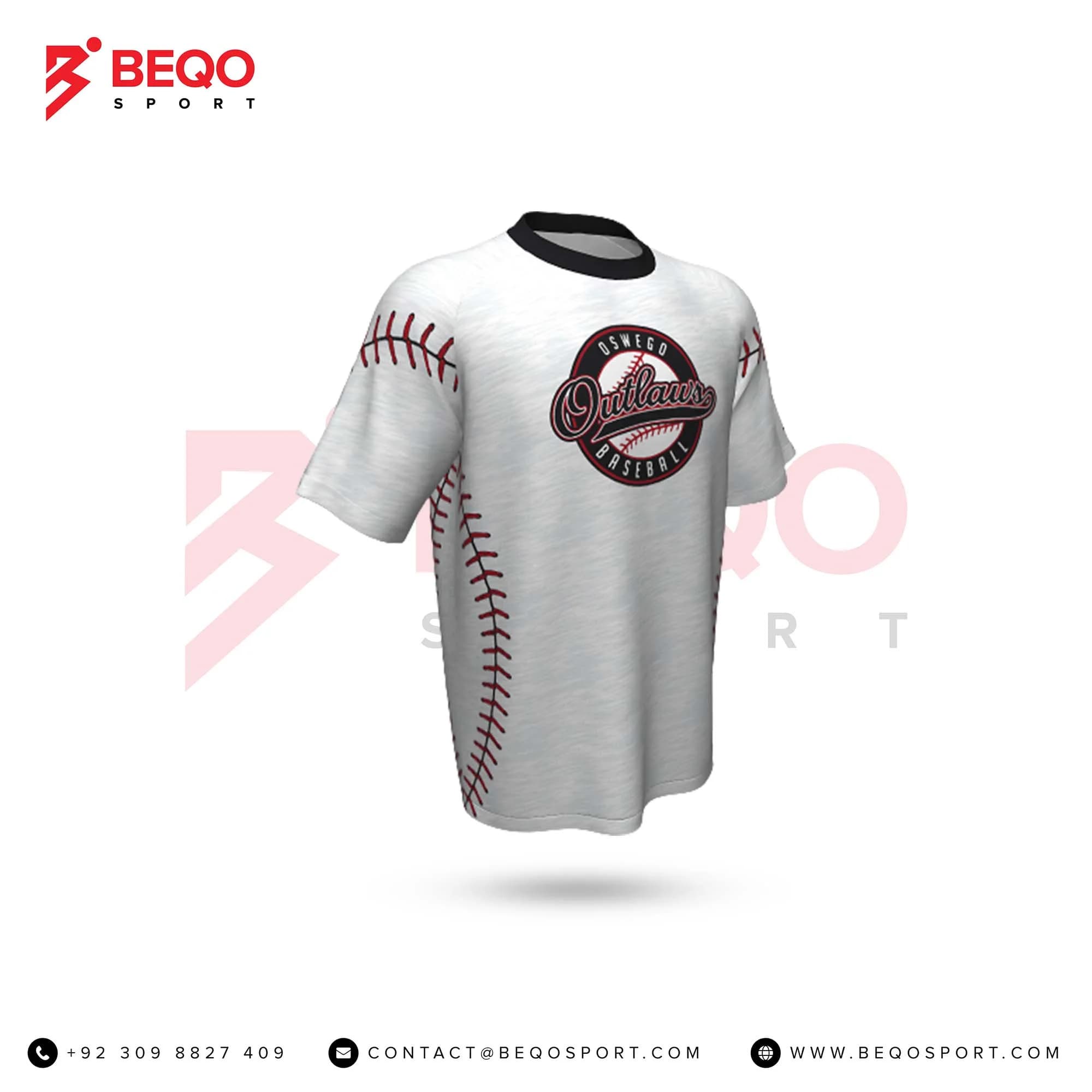 Grey Baseball Short Sleeve Jerseys