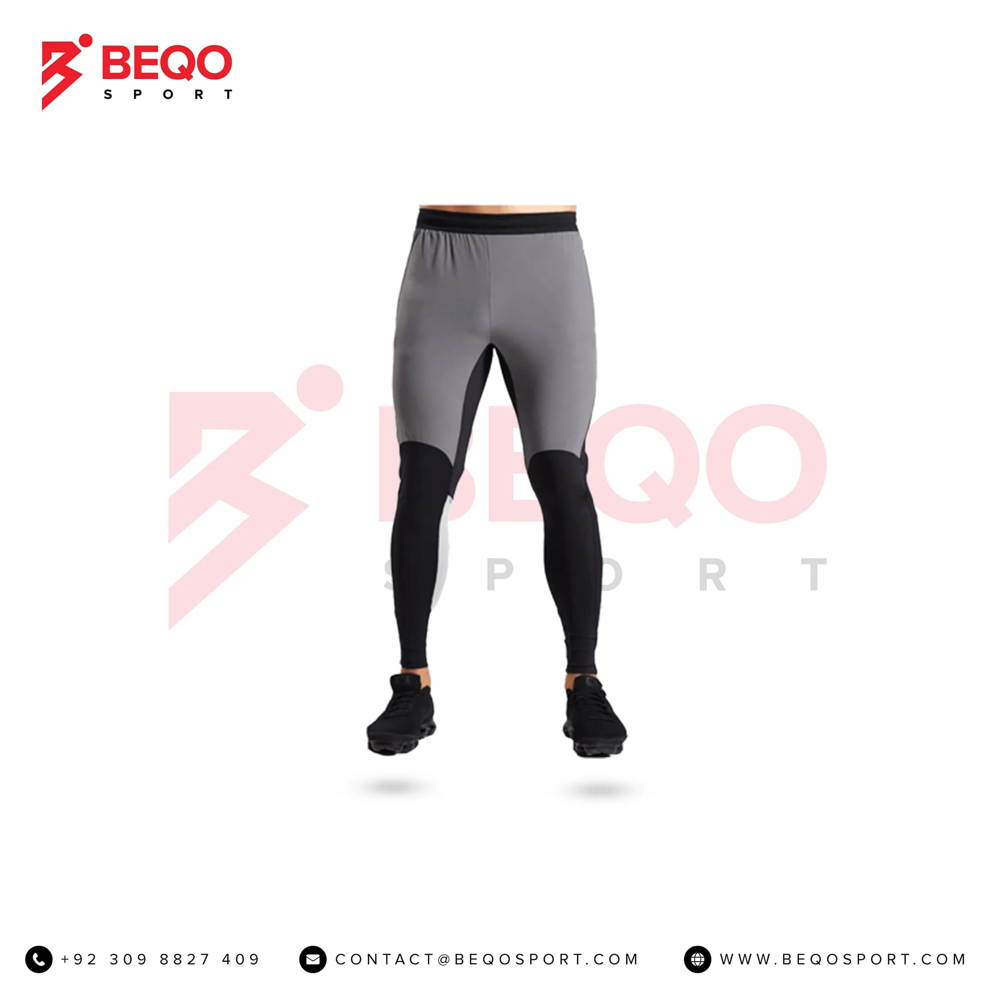 Grey and Black Fitness Trouser