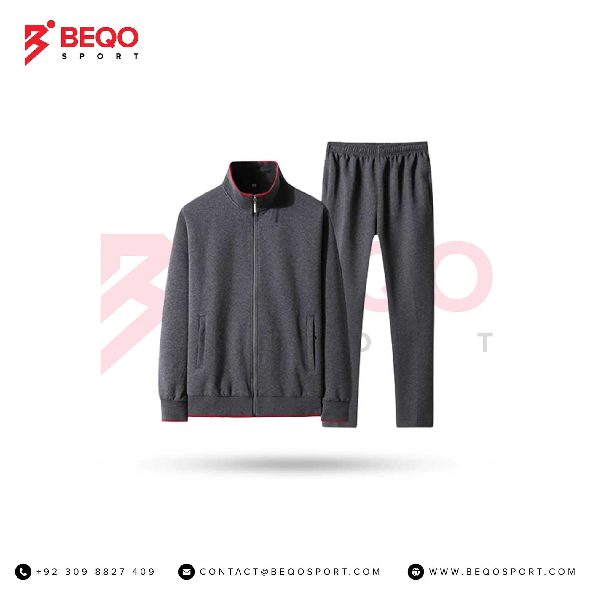 Heather Grey Fleece Tracksuit