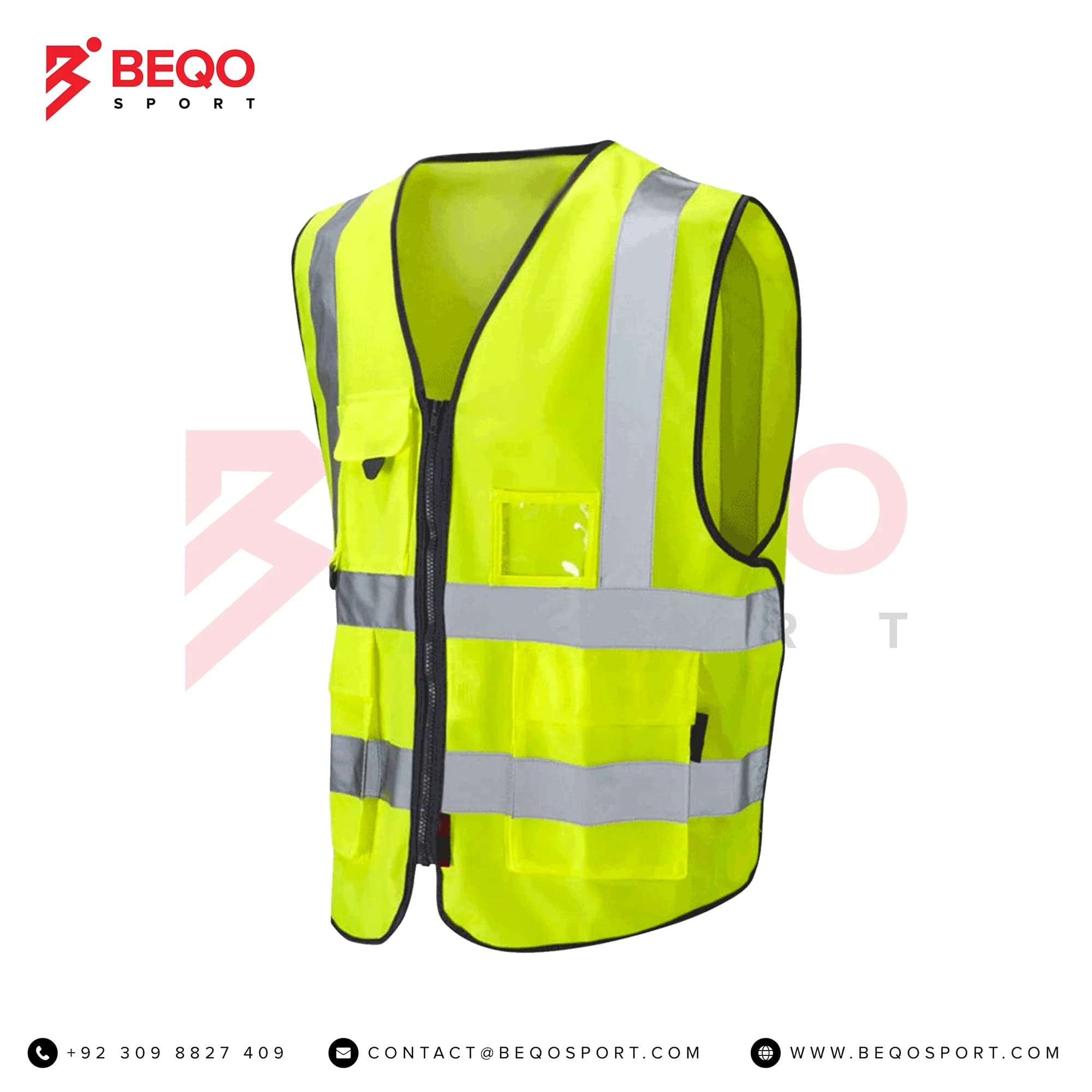 Hi-Vis Vest in Closed Mesh
