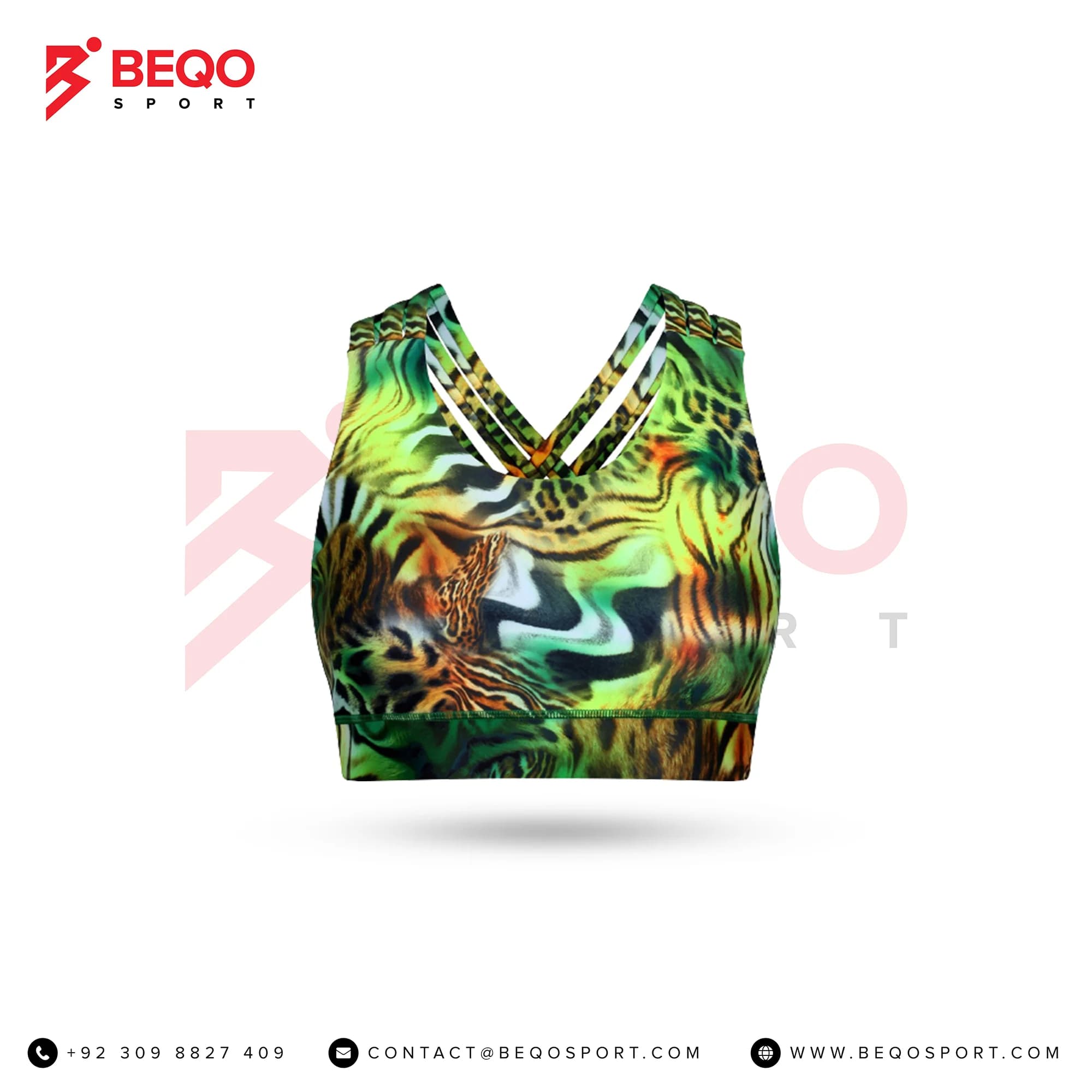 Jungle Patchwork Sports Bras