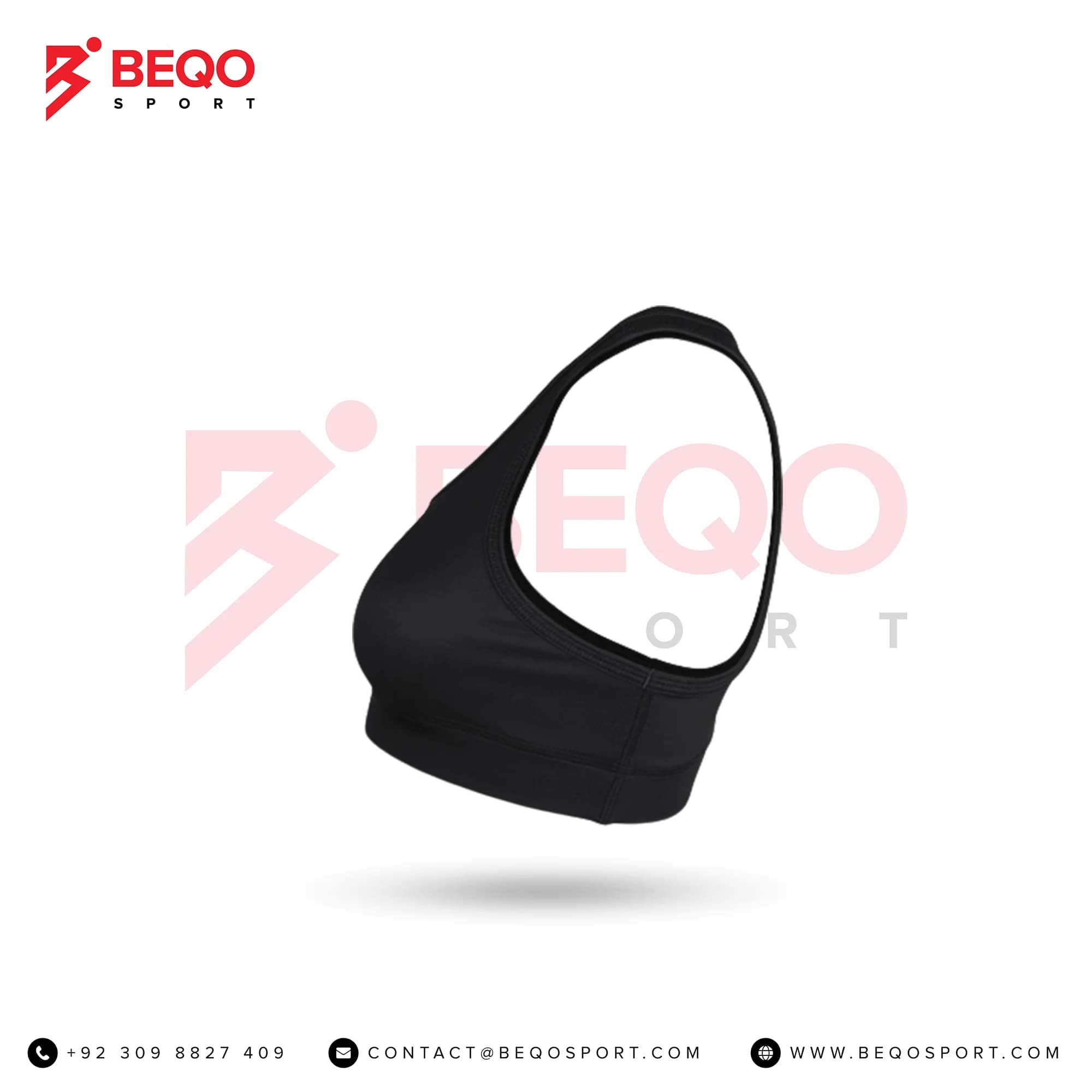 Black Cheer Sports Bra view 4