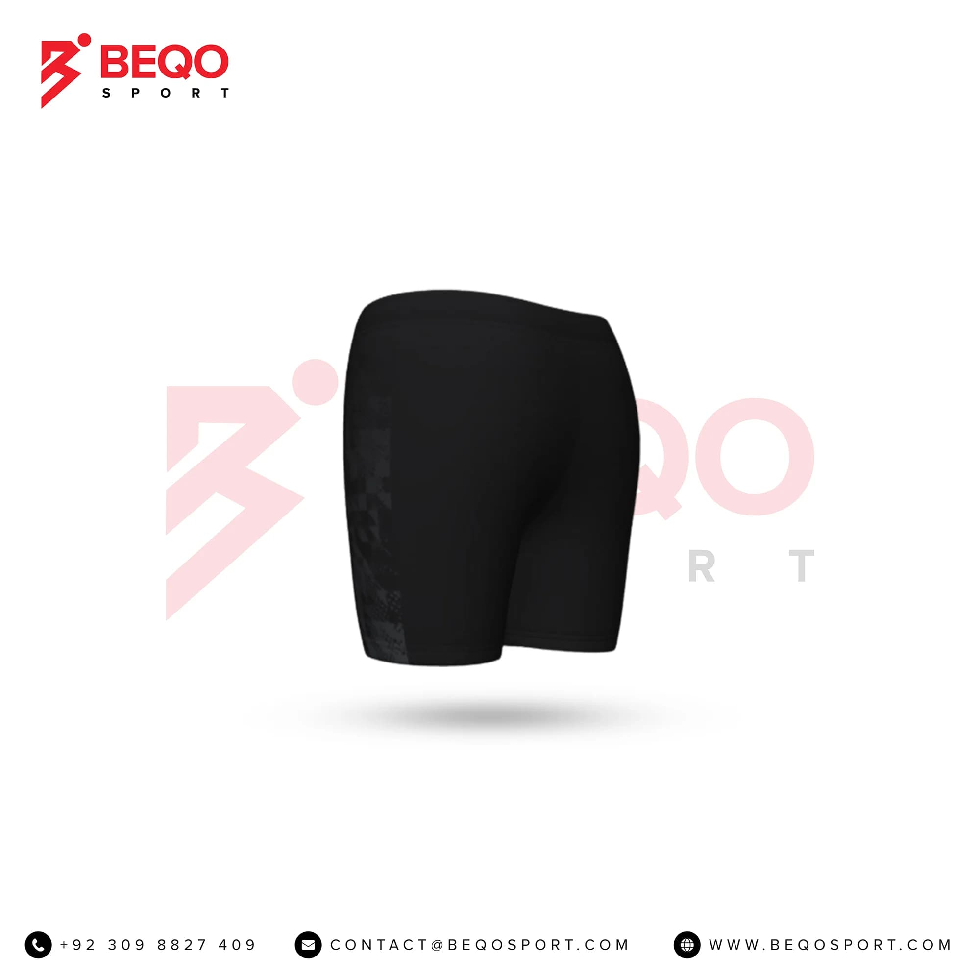 Black Volleyball Shorts view 4