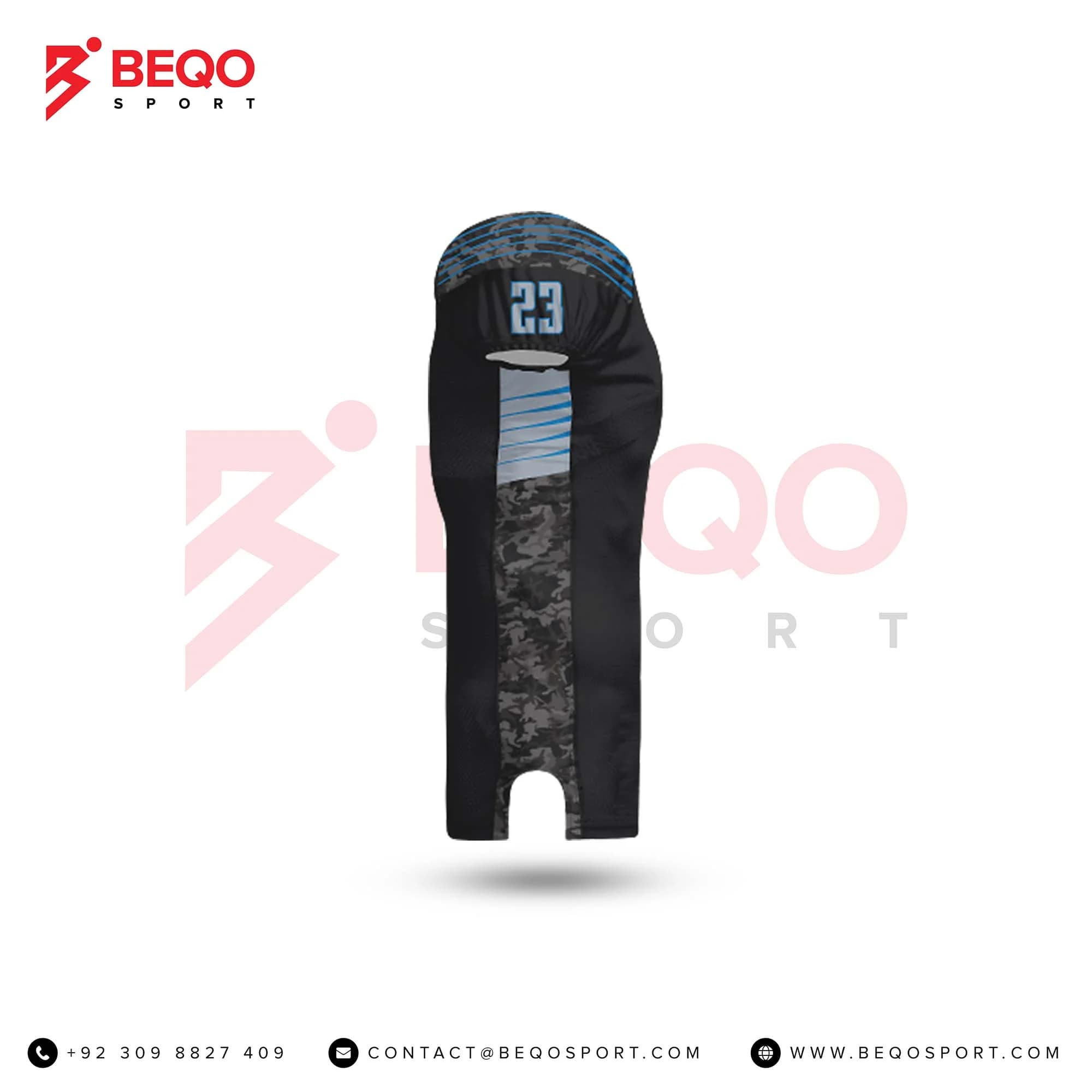 Black and Blue Football Jersey view 2