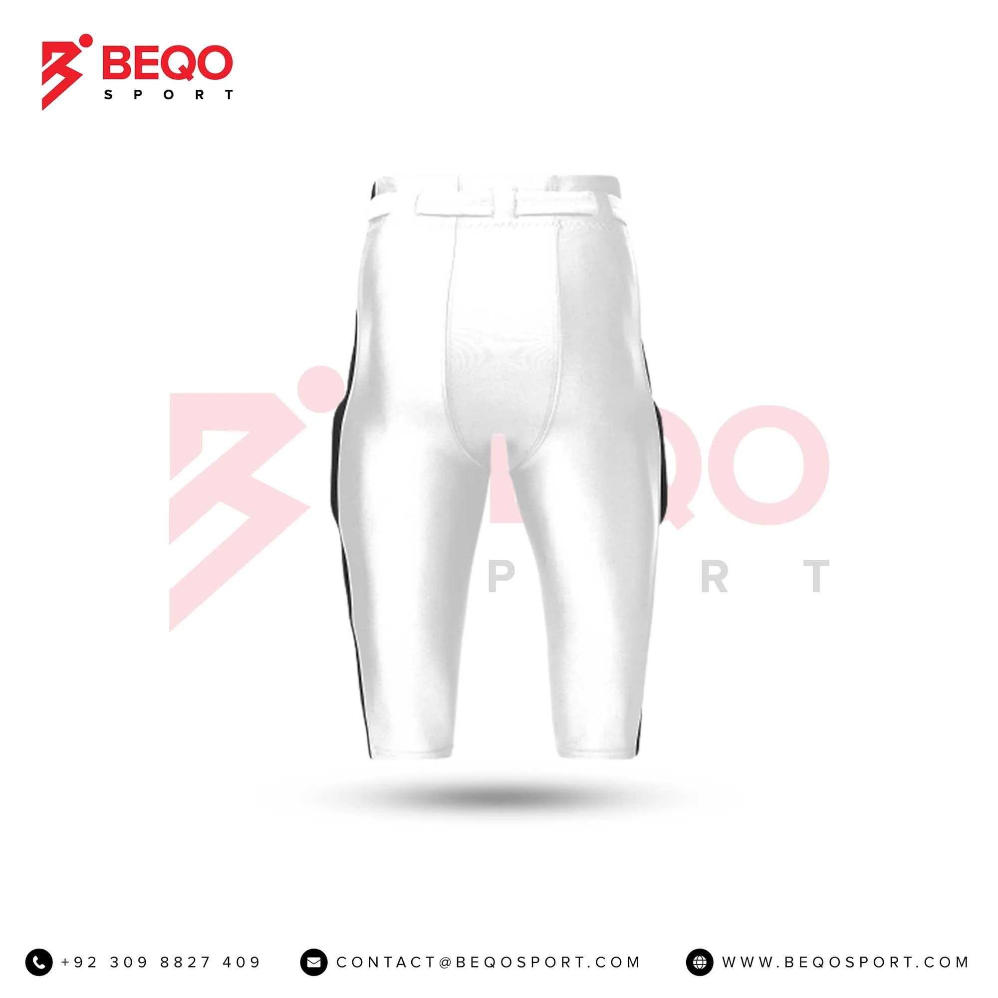 Black and White Football Pants view 3