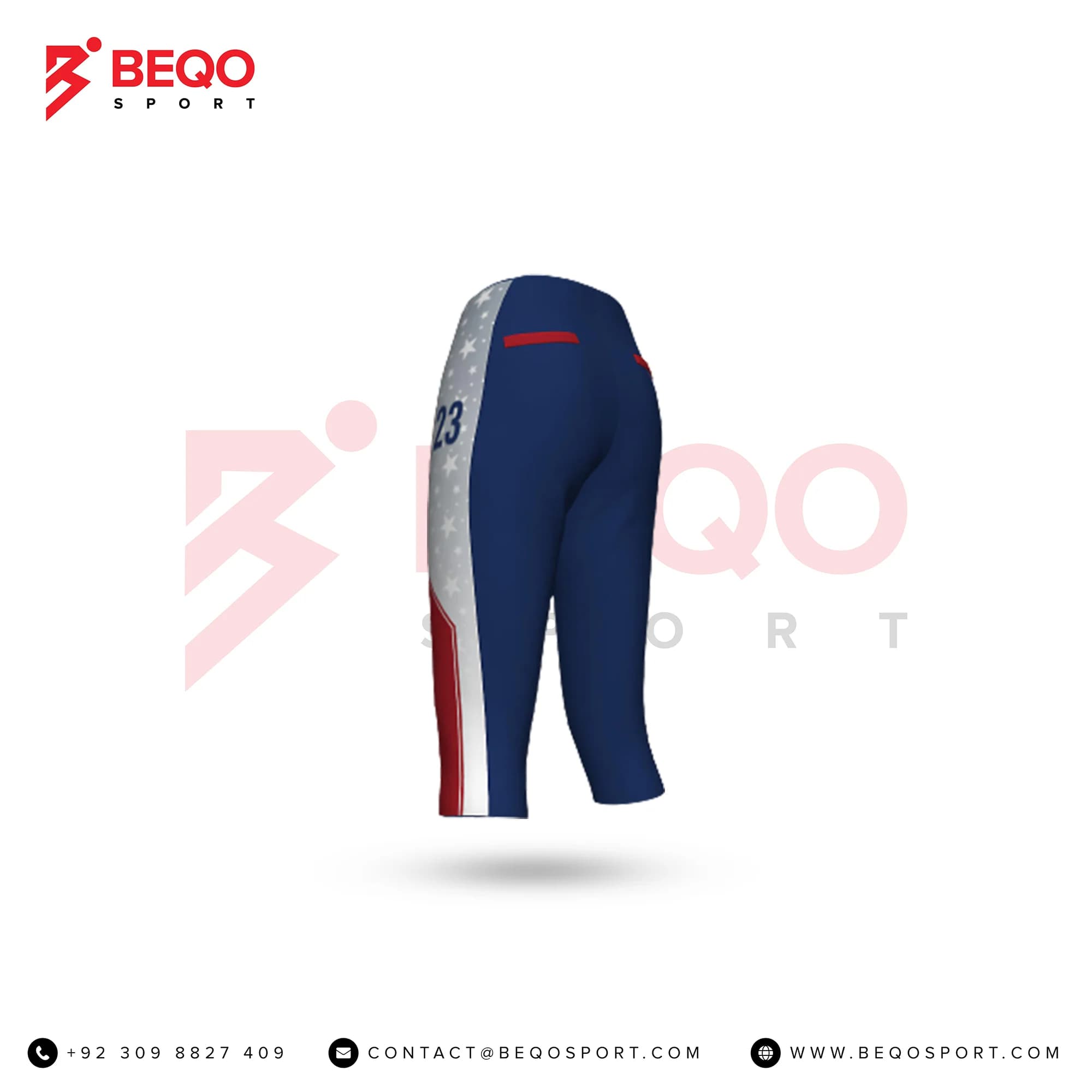 Blue Softball Pants view 4
