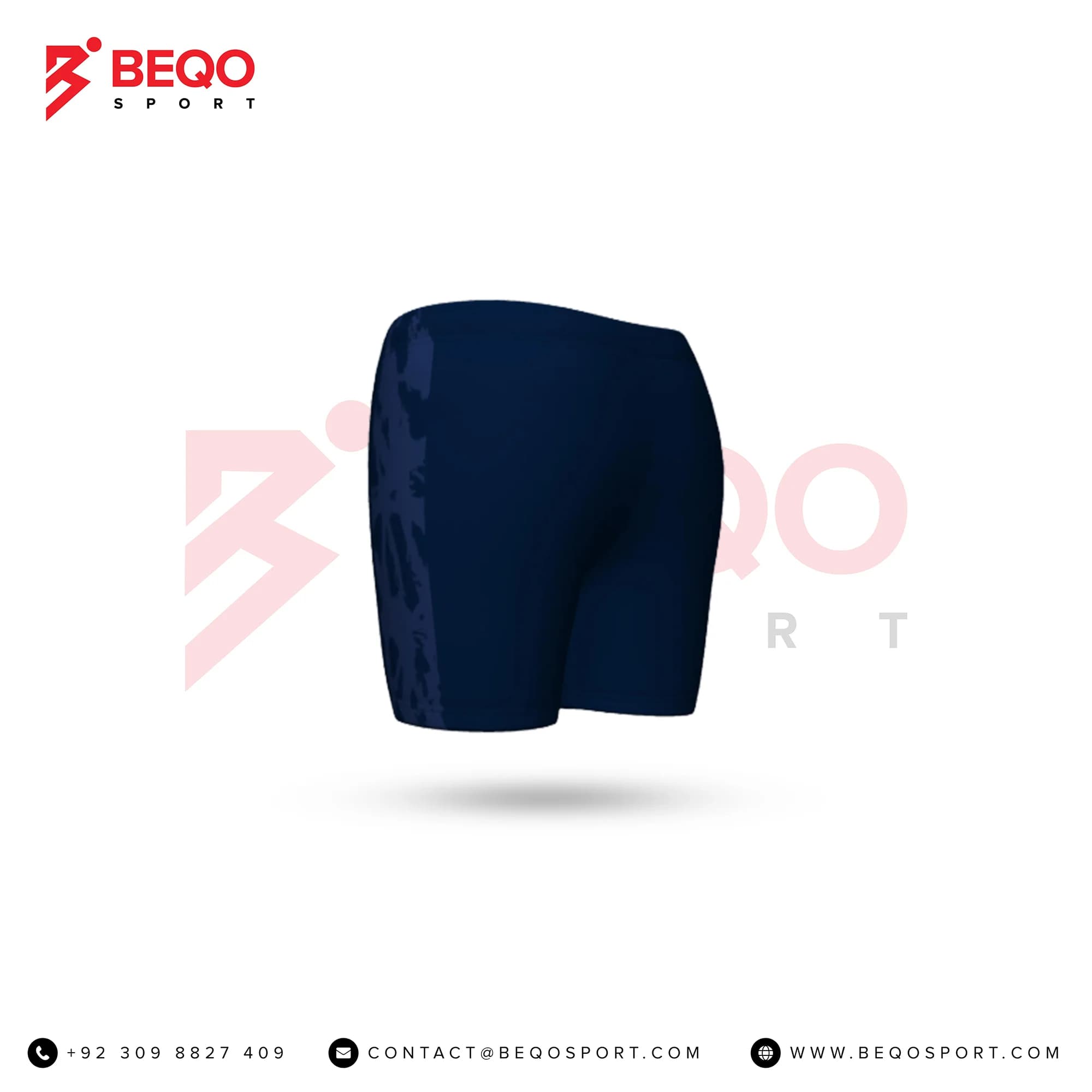 Blue Volleyball Shorts view 4