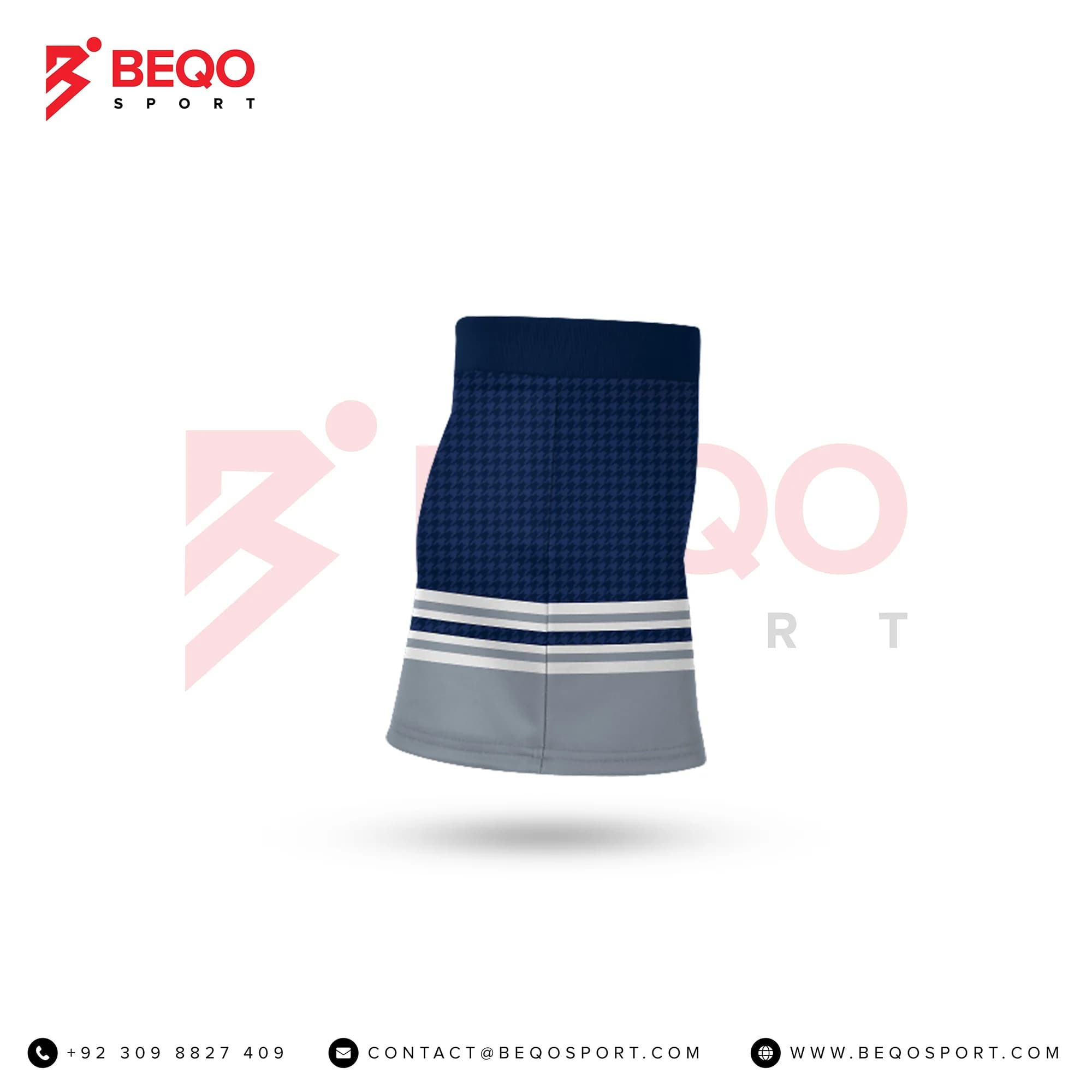 Blue and Grey Cheer V-Notch Skirt view 2