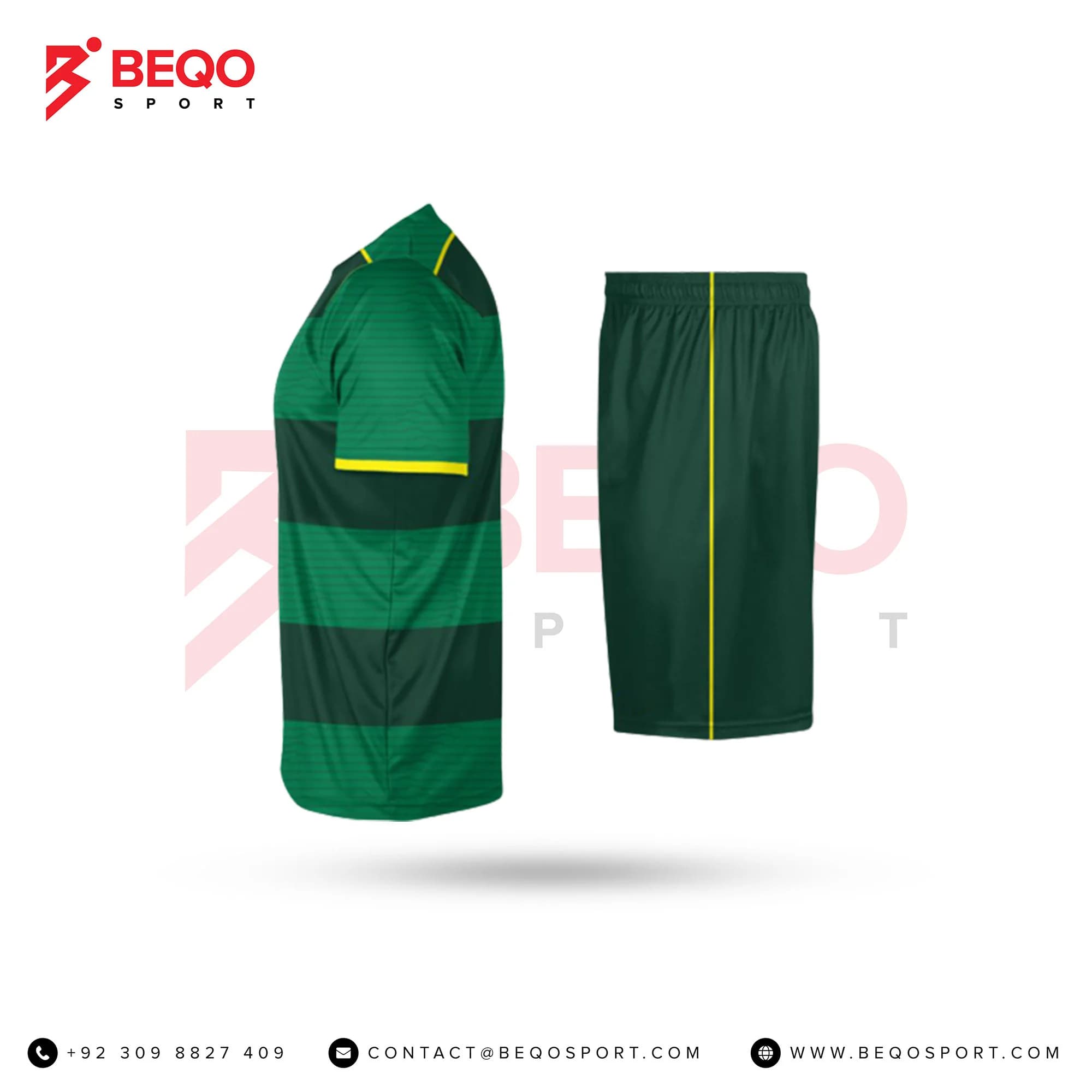Green Linning Soccer Uniforms view 4