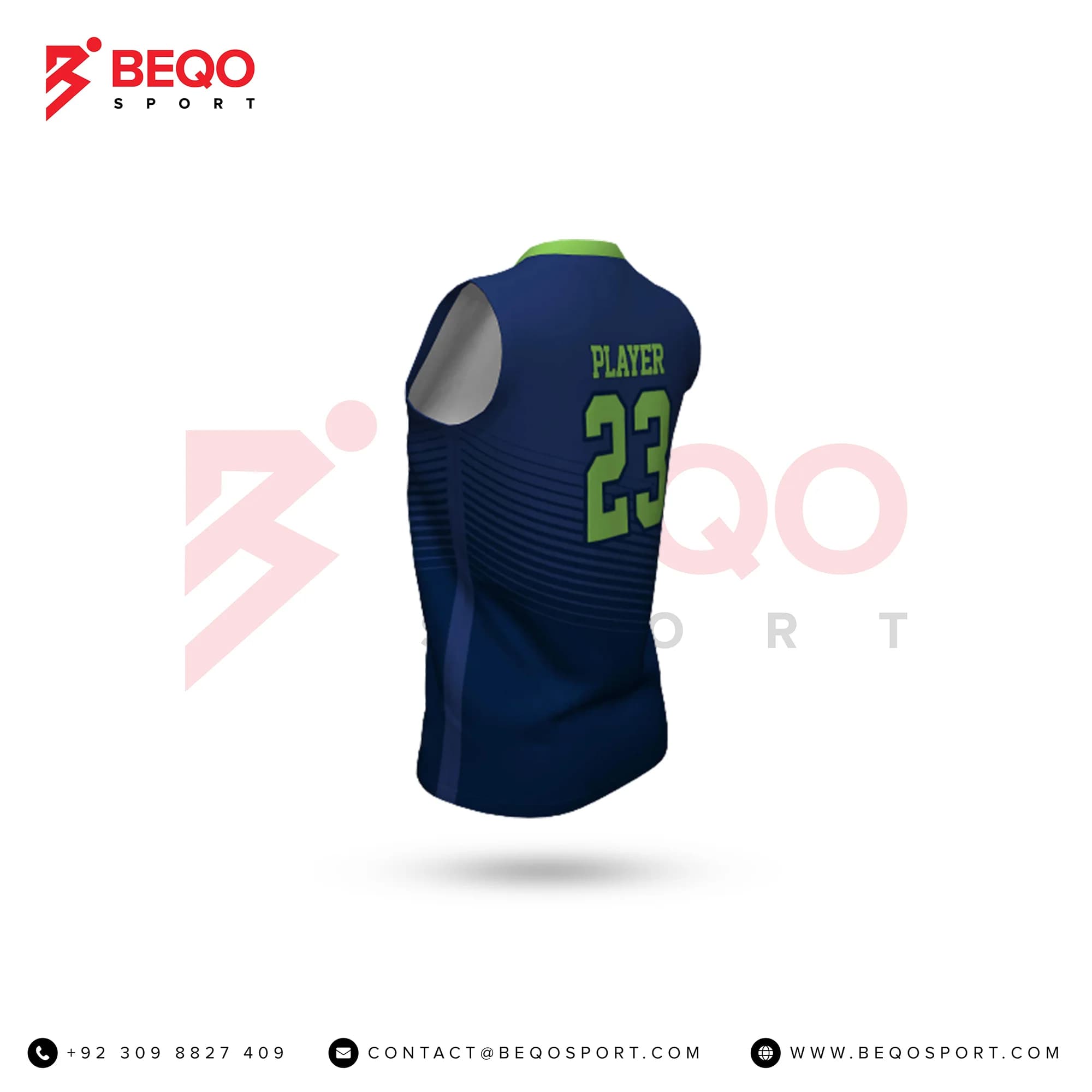 Navy Blue Softball Jersey view 3
