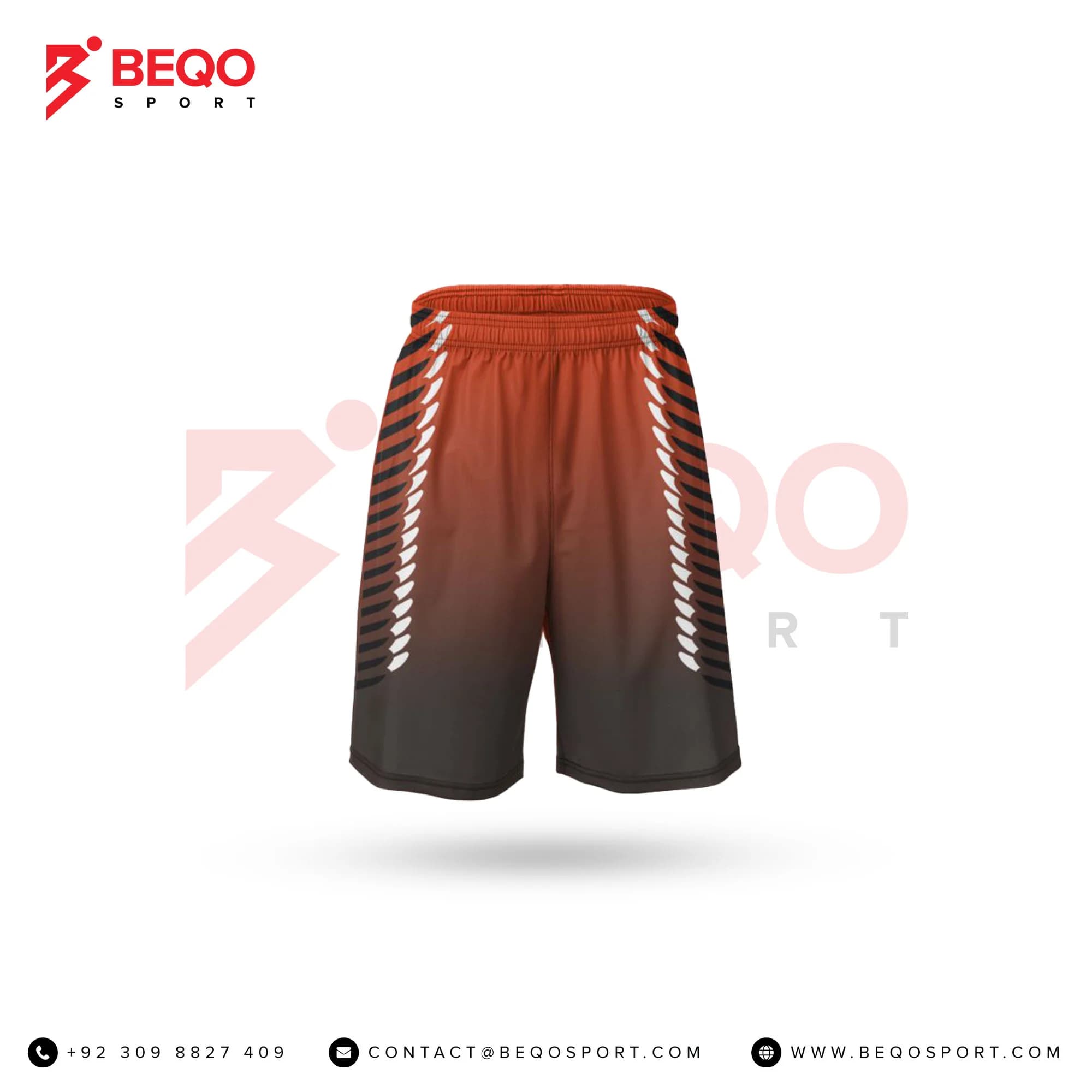 Red And Black Lacrosse Shorts view 4