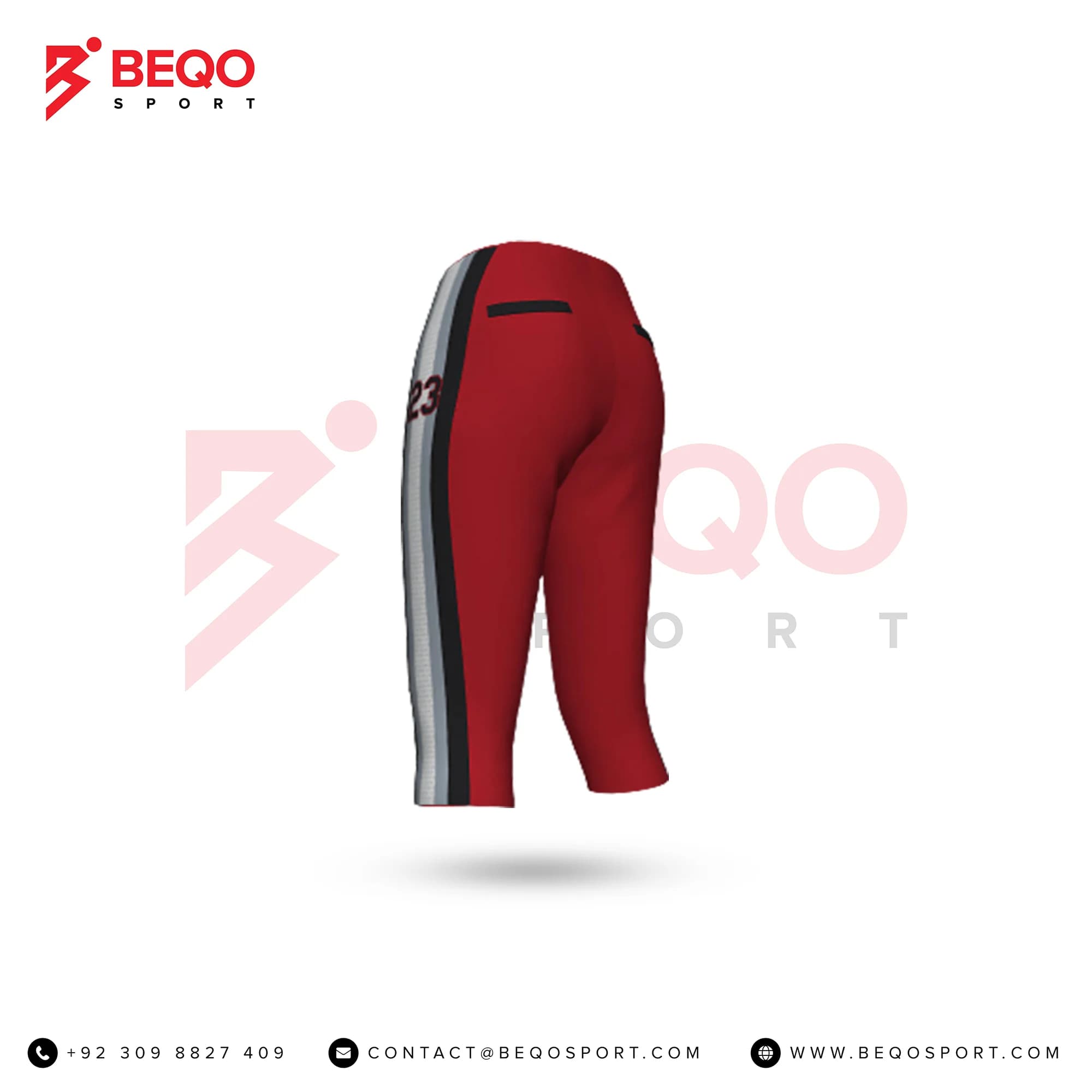 Red Softball Pants view 3