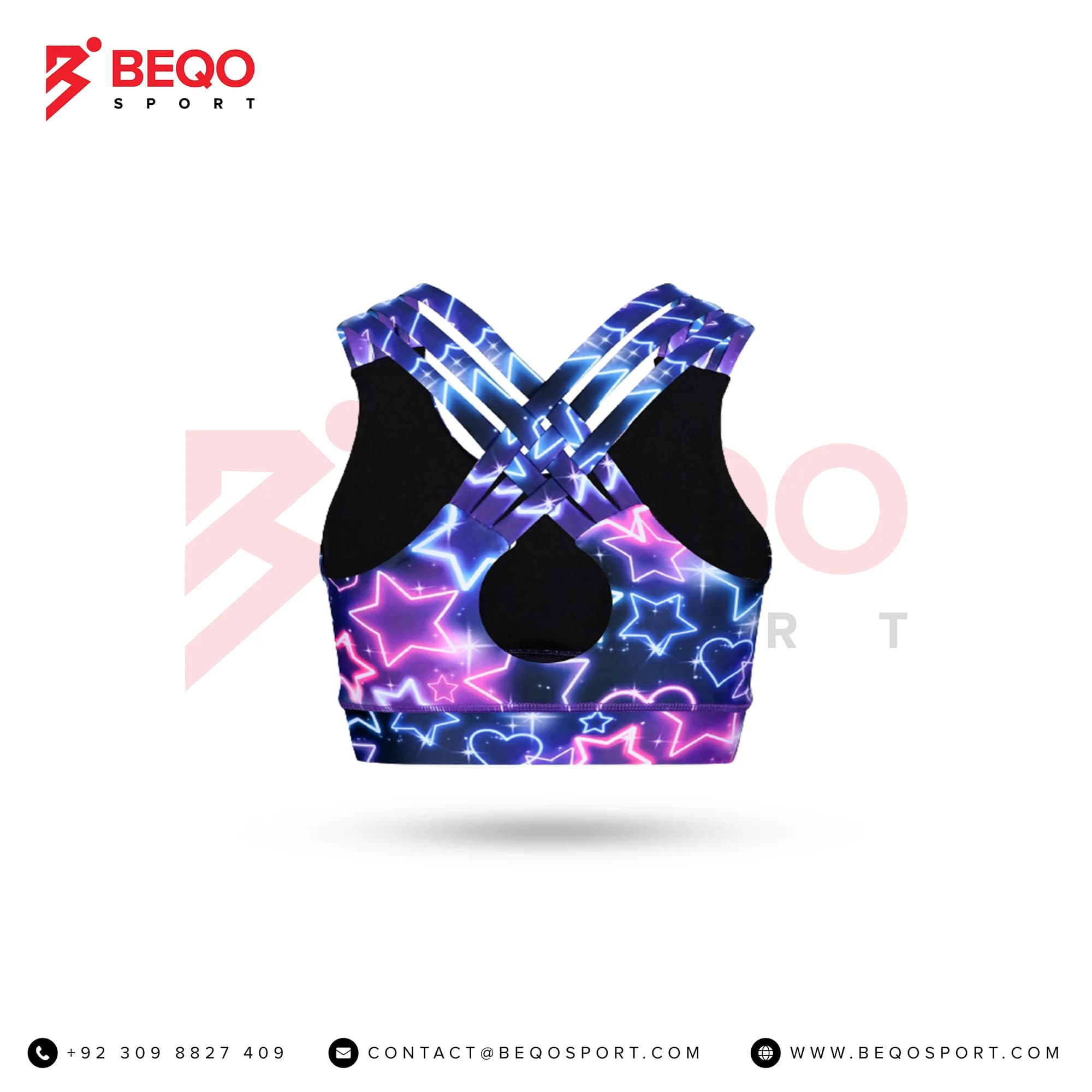 Ultraviolet Stars Sports Bras view 2