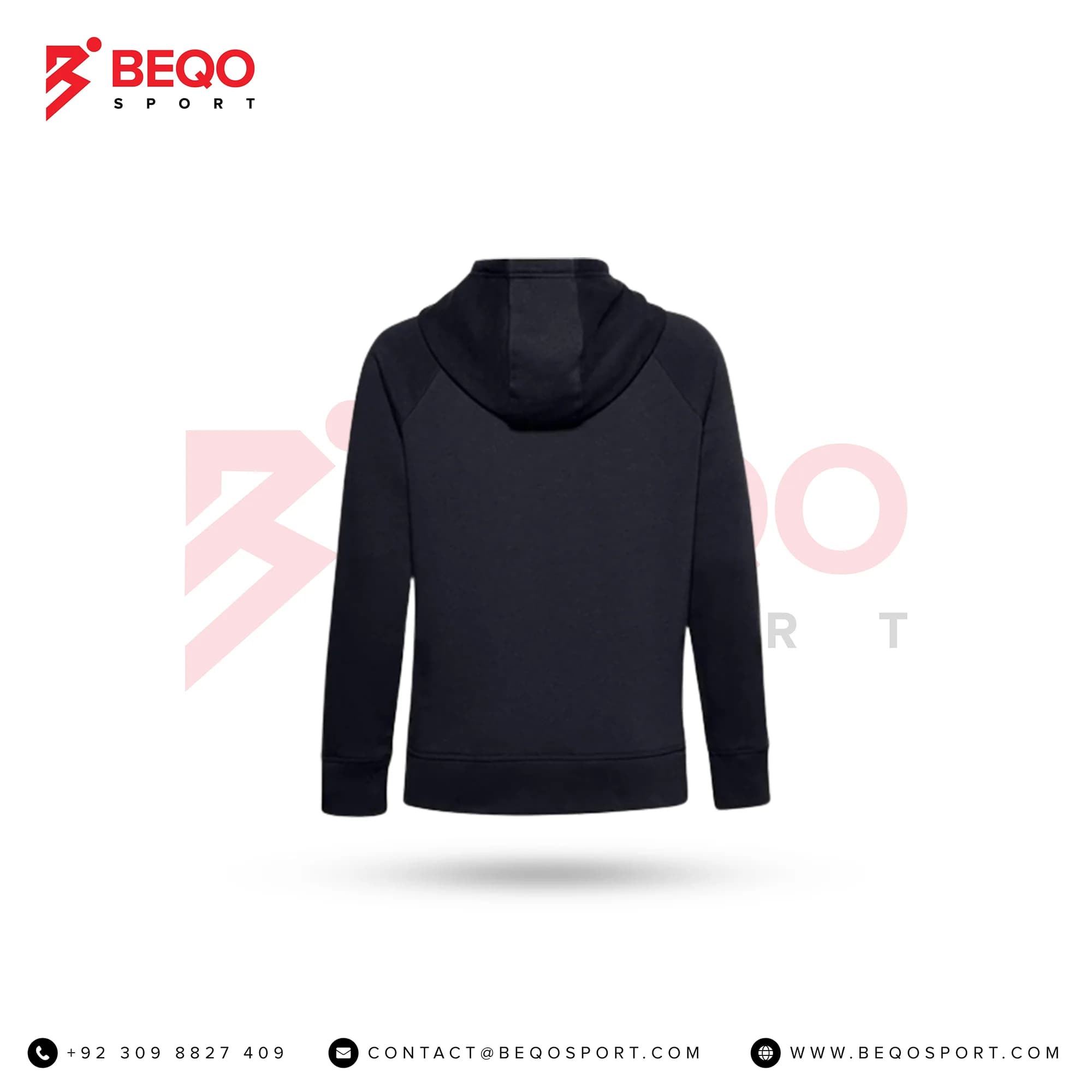 Unisex Navy Blue Hoodie view 2