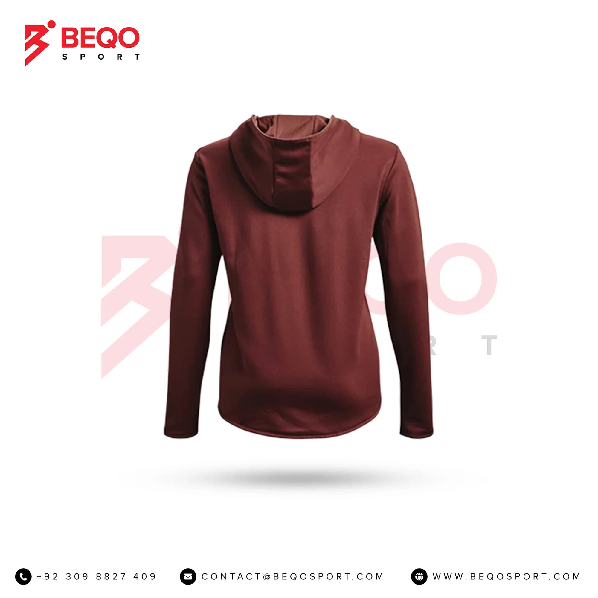 Women’s Hoodie with Curved Hem view 2
