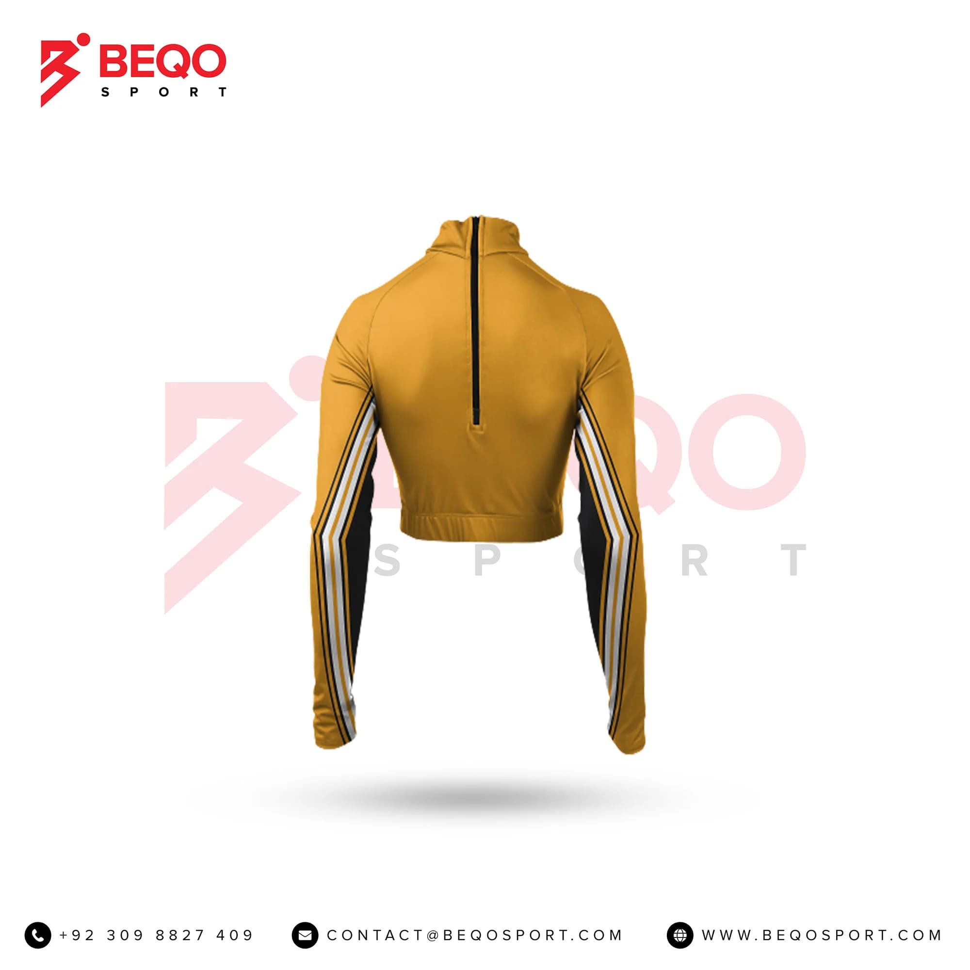 Yellow Cheer Mock Neck Bodyliner view 3