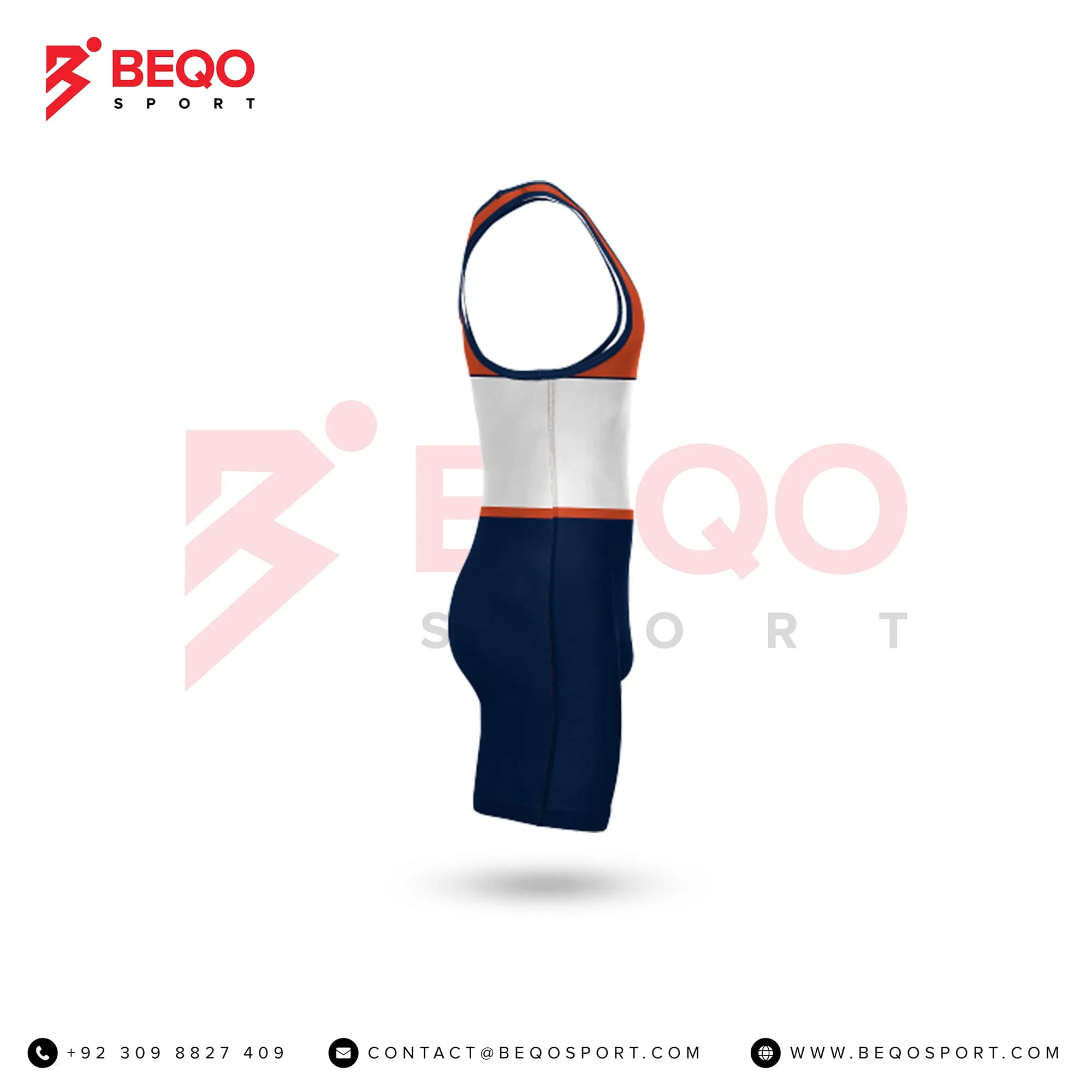 Blue Grey And Red Singlets view 3