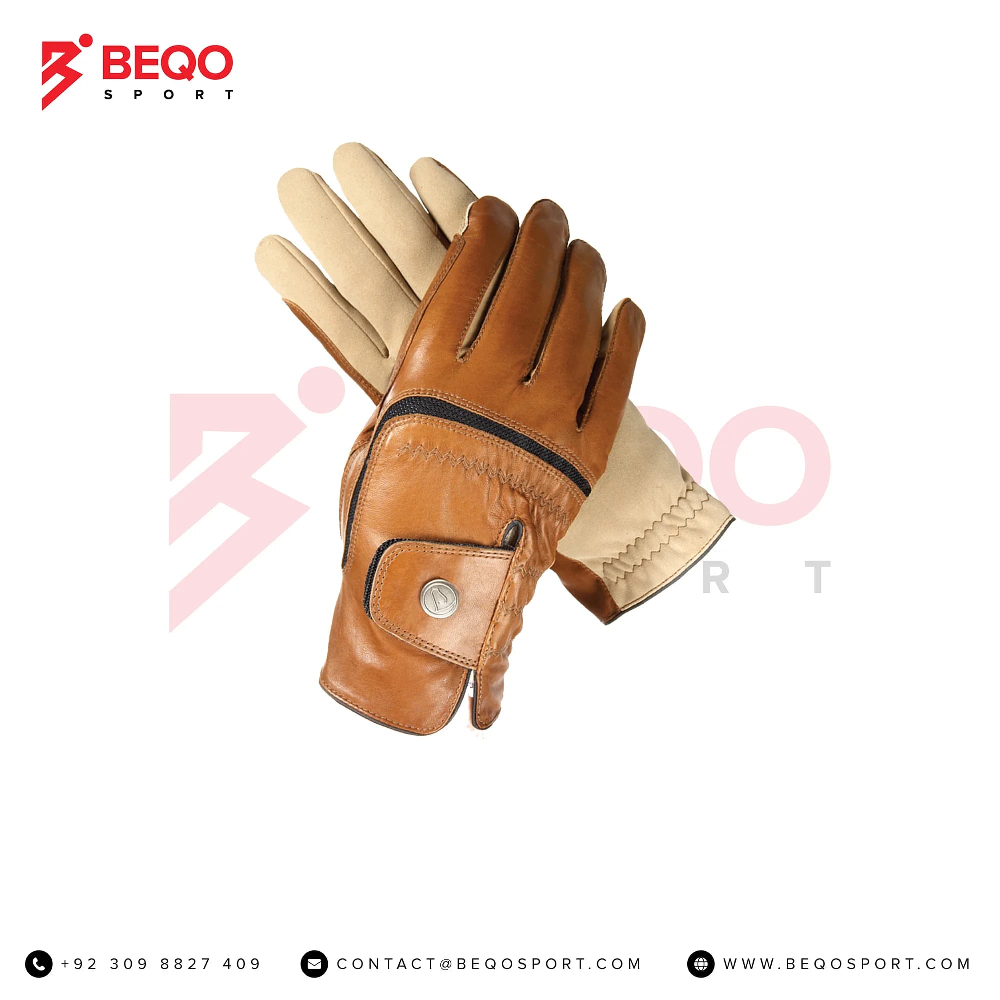 Light Brown Horse Riding Gloves