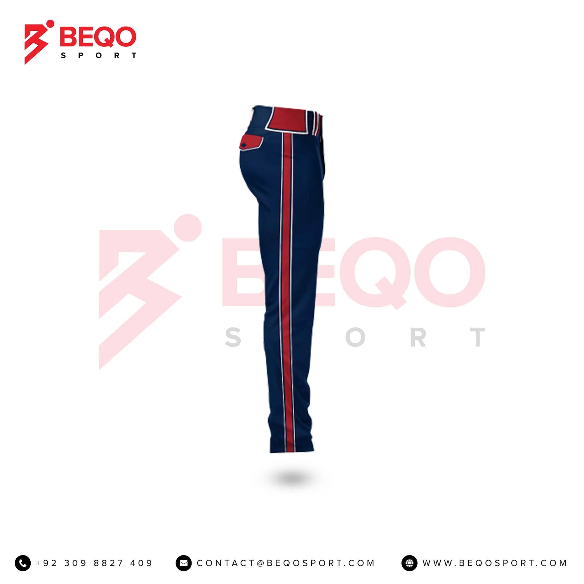 Men’s Blue and Red Stripe Baseball Pants