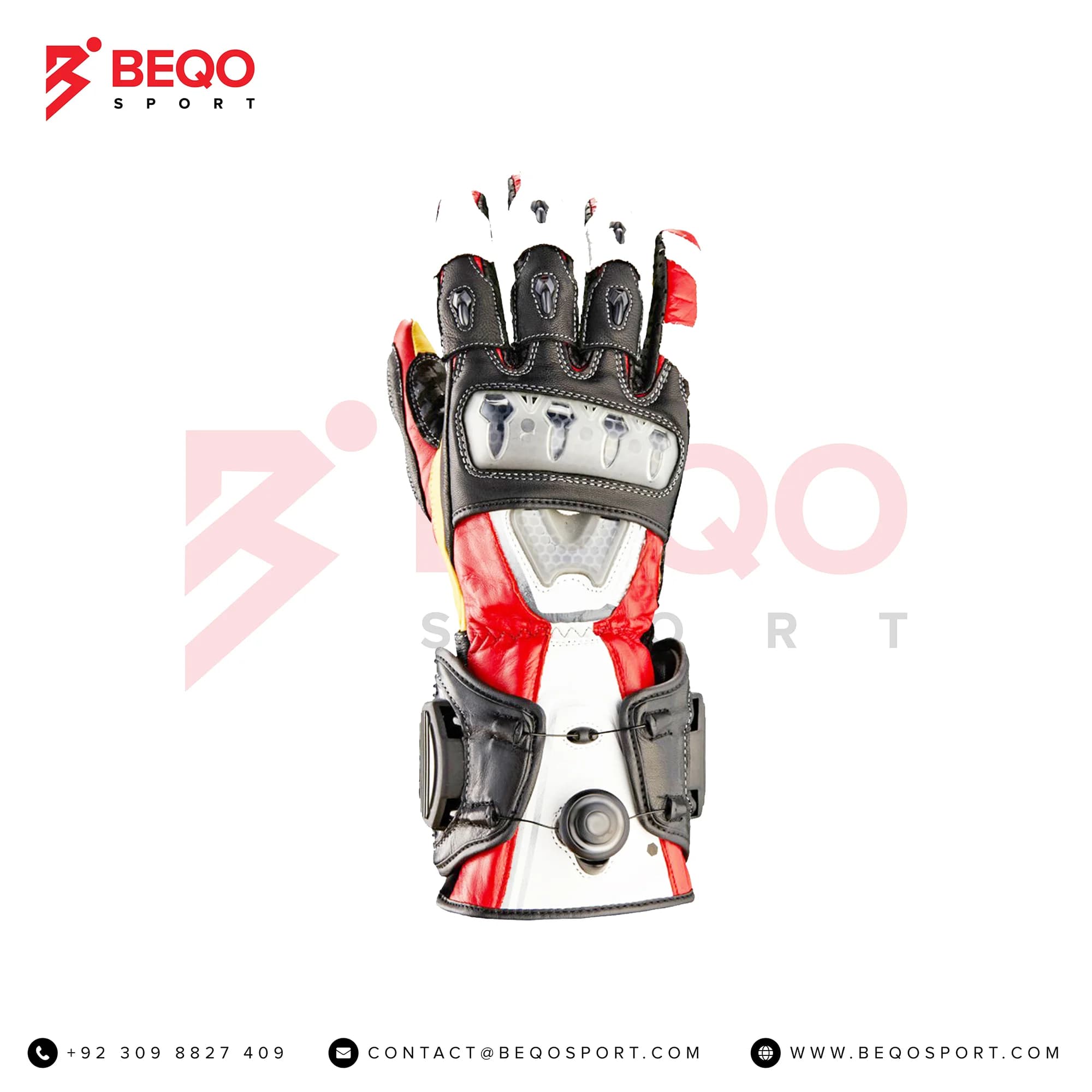 Multi Color Motorbike Gloves