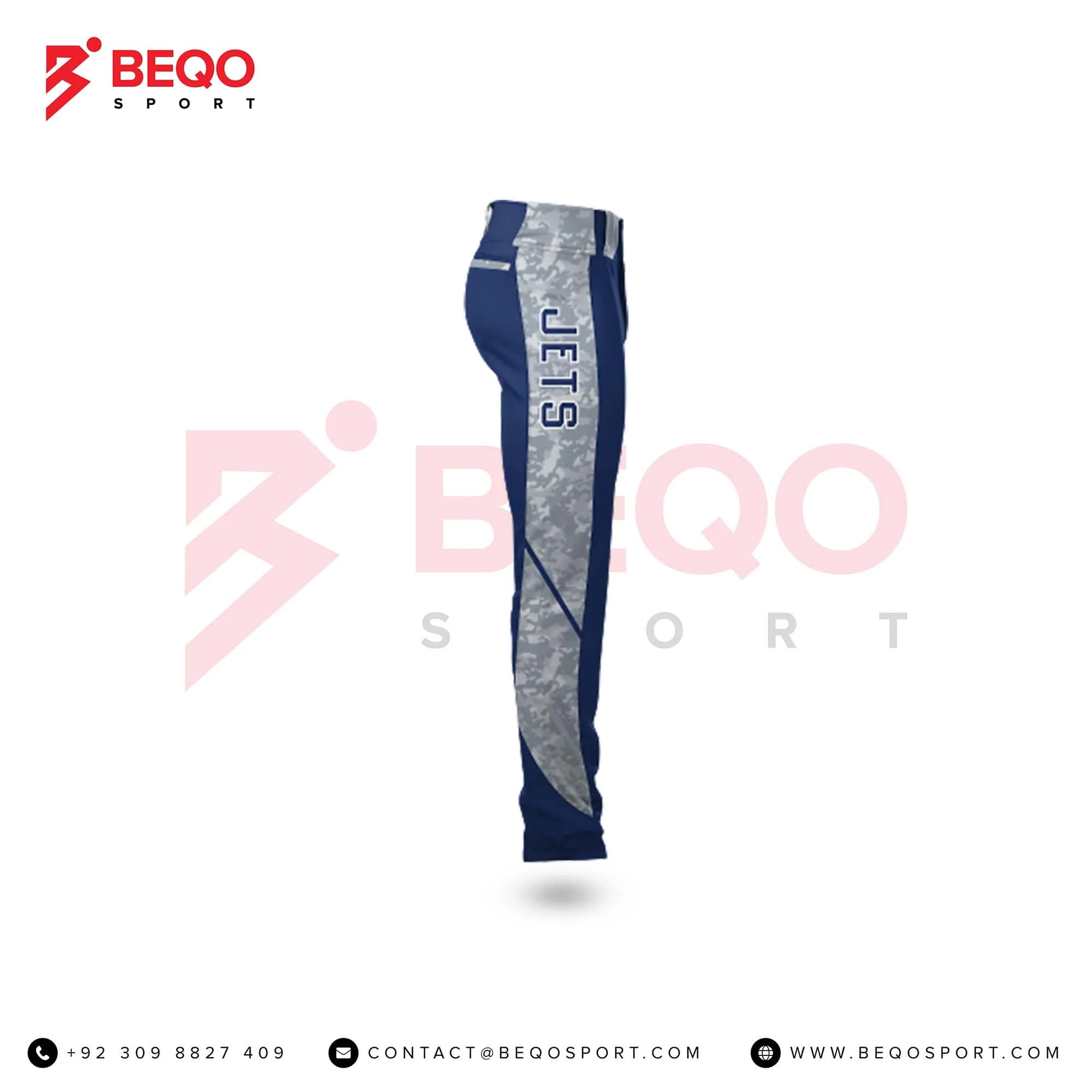 Navy and Grey Camo Baseball Pants