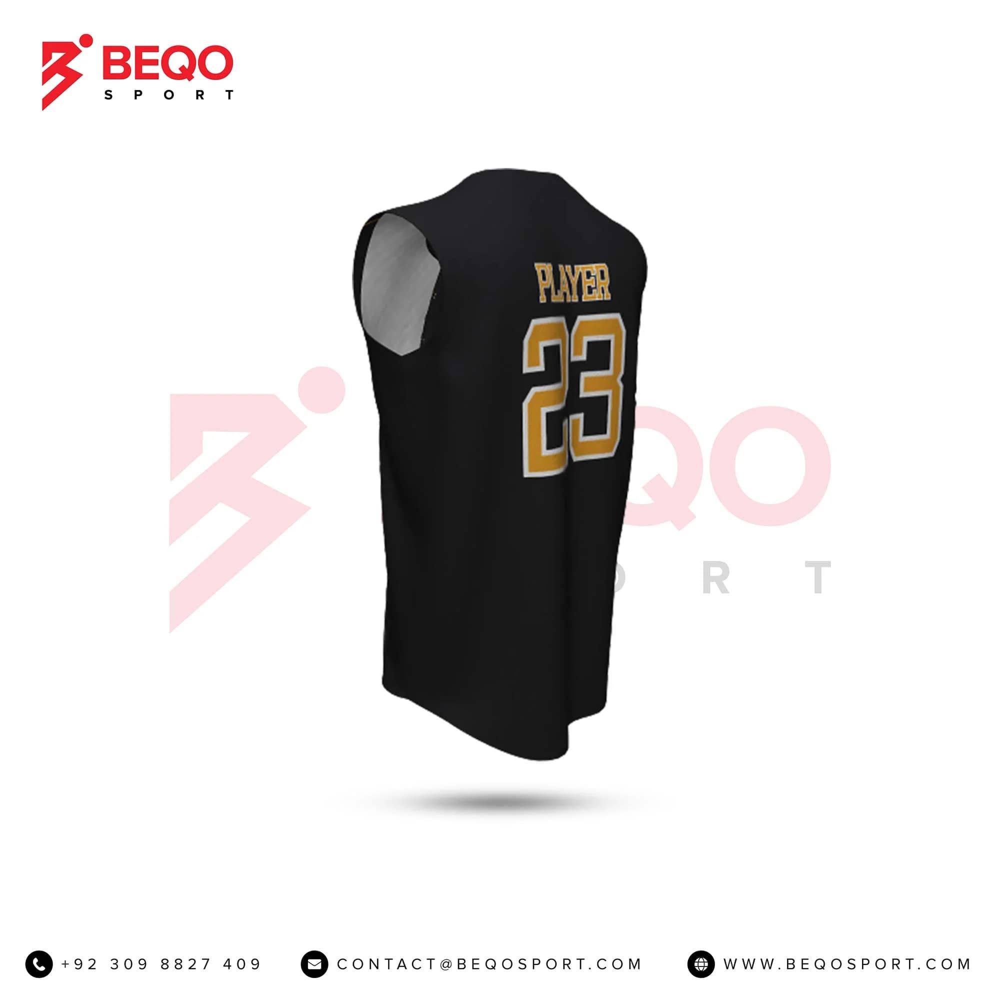 Black And Yellow Baseball Jersey view 4