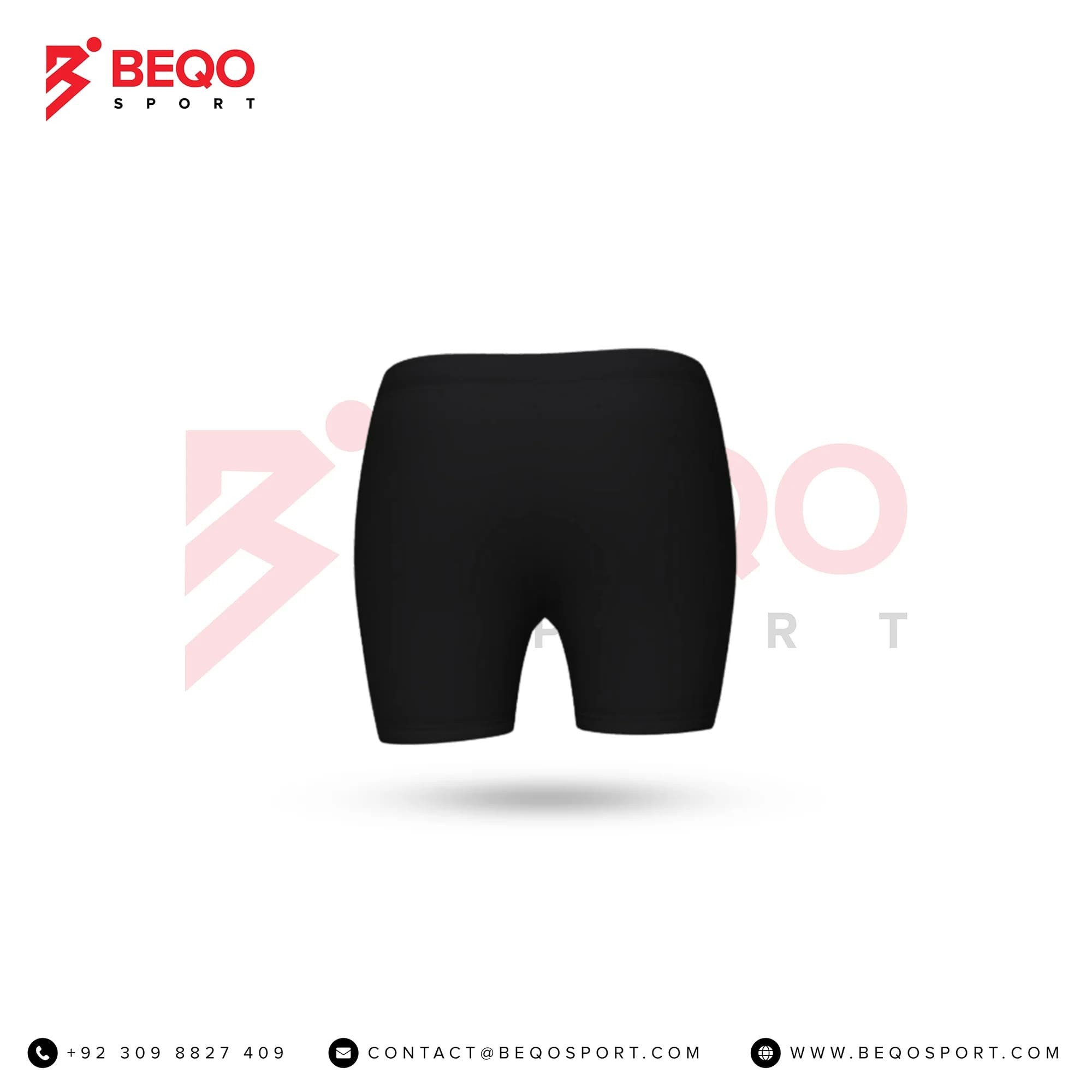 Black Volleyball Shorts view 3